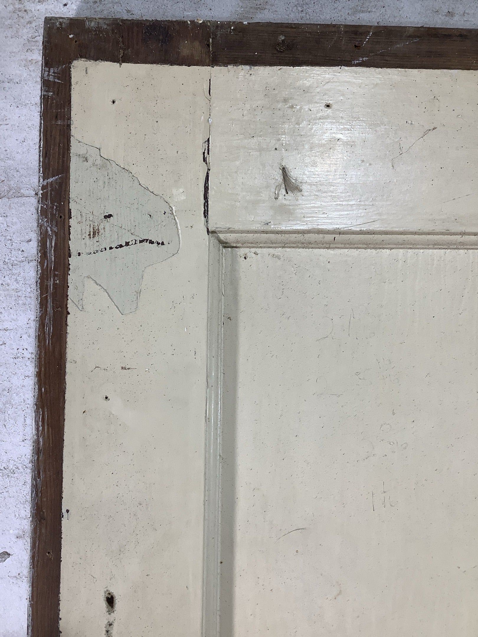 11th Pic 1930s Internal Painted  Pitch Pine Reclaimed Door