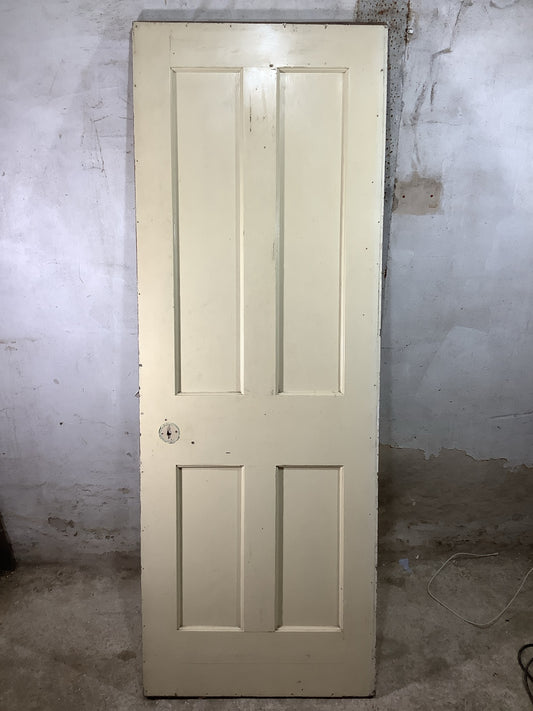 Main Picture 1930s Internal Painted  Pitch Pine Reclaimed Door