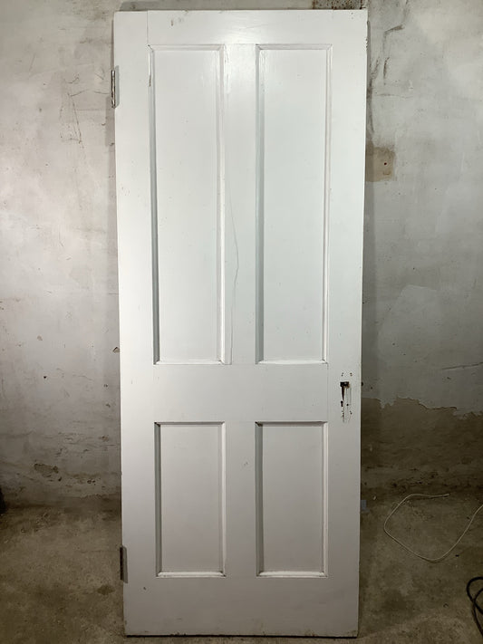 Main Picture 1930s Internal Painted  Pitch Pine Reclaimed Door