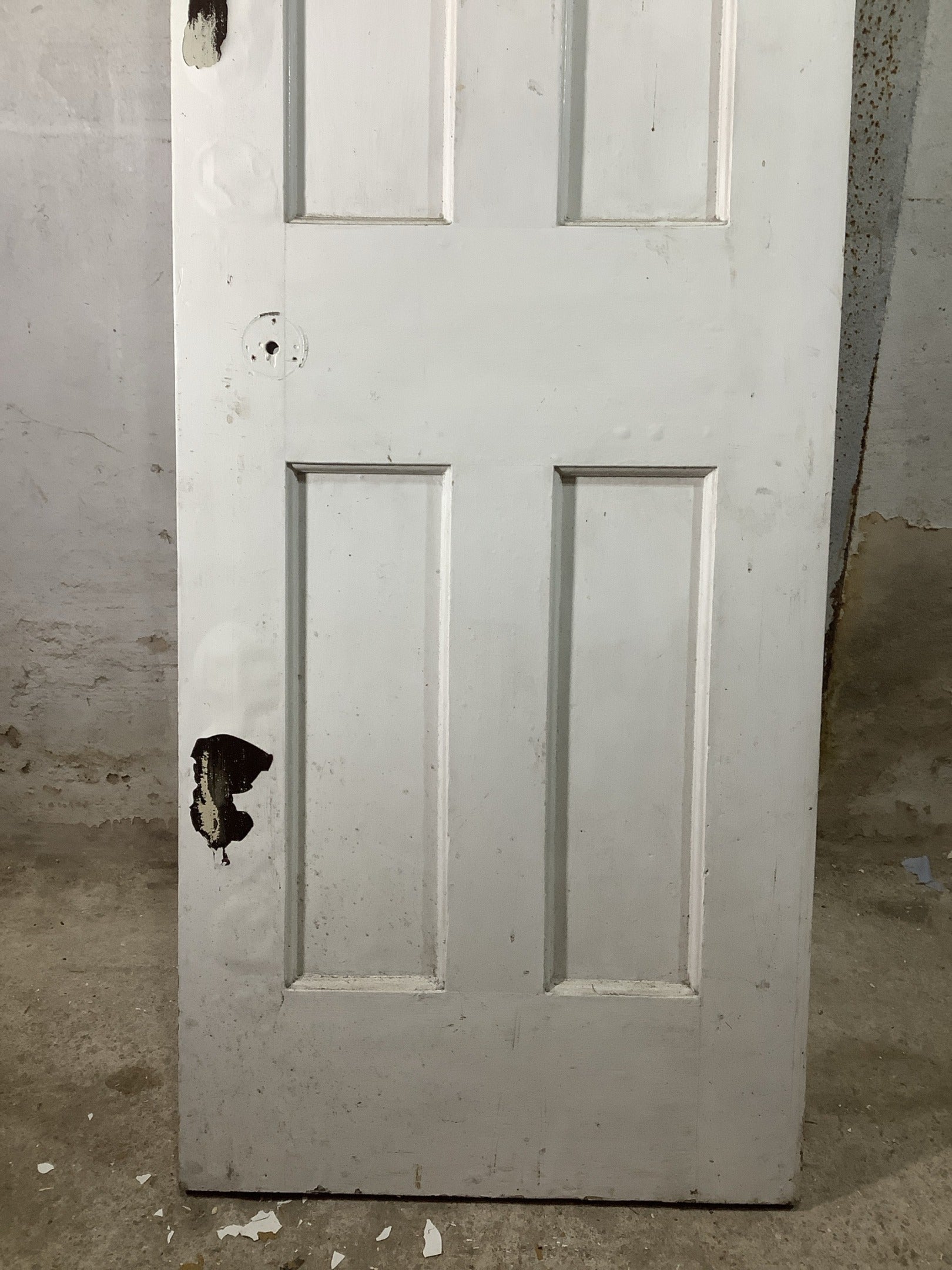 3rd Pic 1930s Internal Painted  Pitch Pine Reclaimed Door