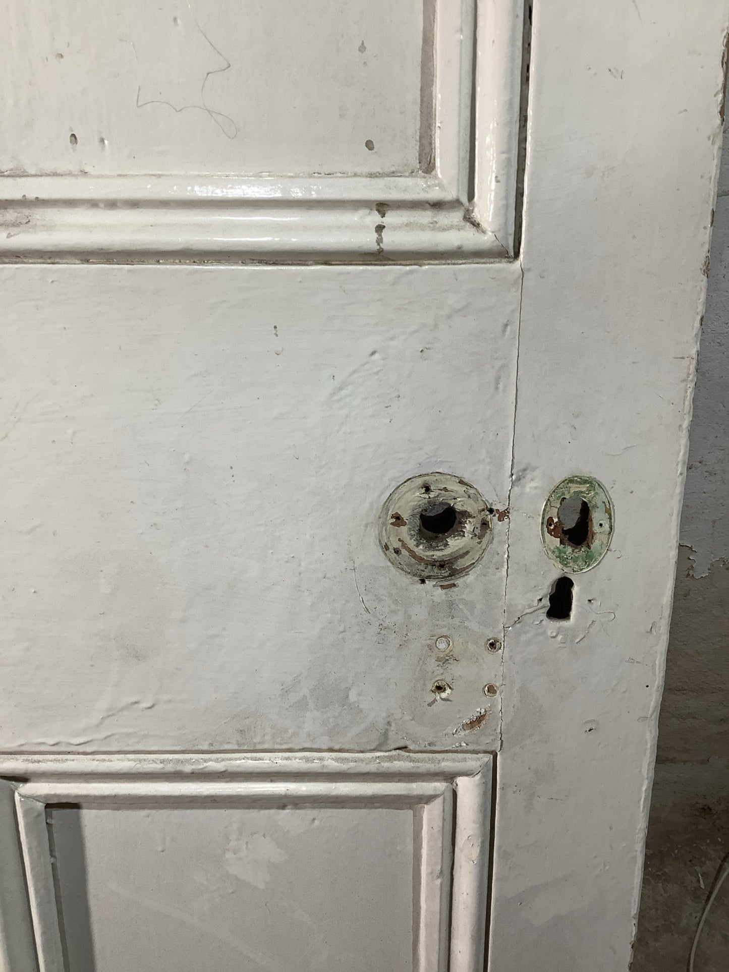 4th Pic Victorian Internal Painted  Pine Reclaimed Door