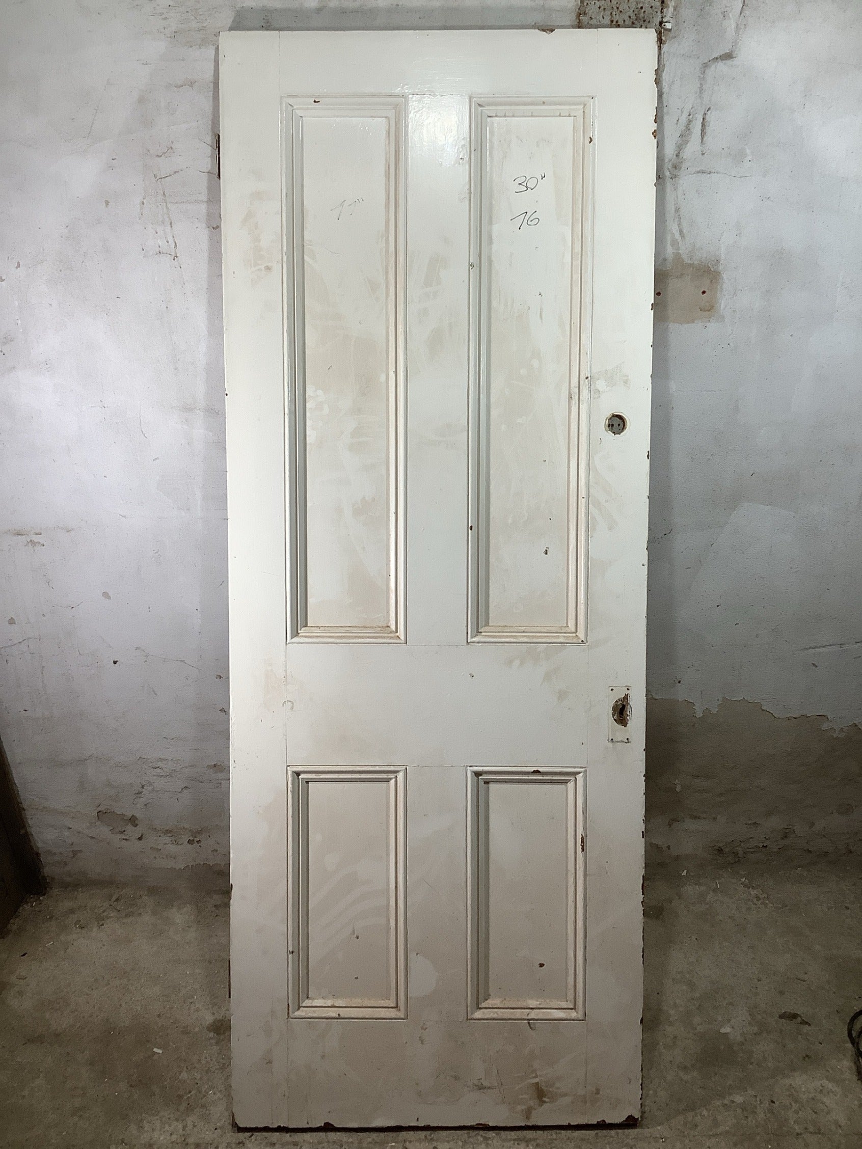 7th Pic Victorian Internal Painted  Pine Reclaimed Door