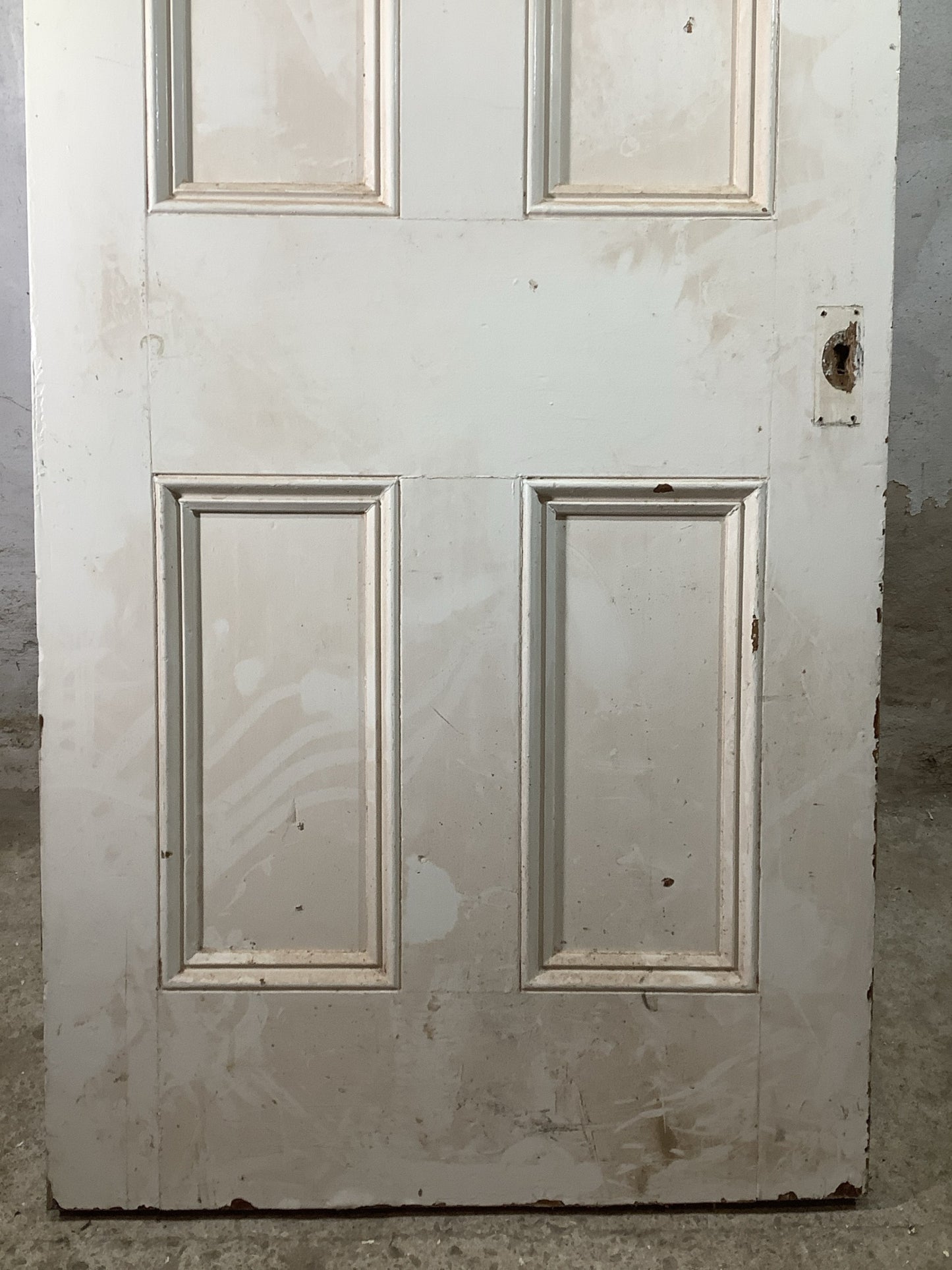 9th Pic Victorian Internal Painted  Pine Reclaimed Door