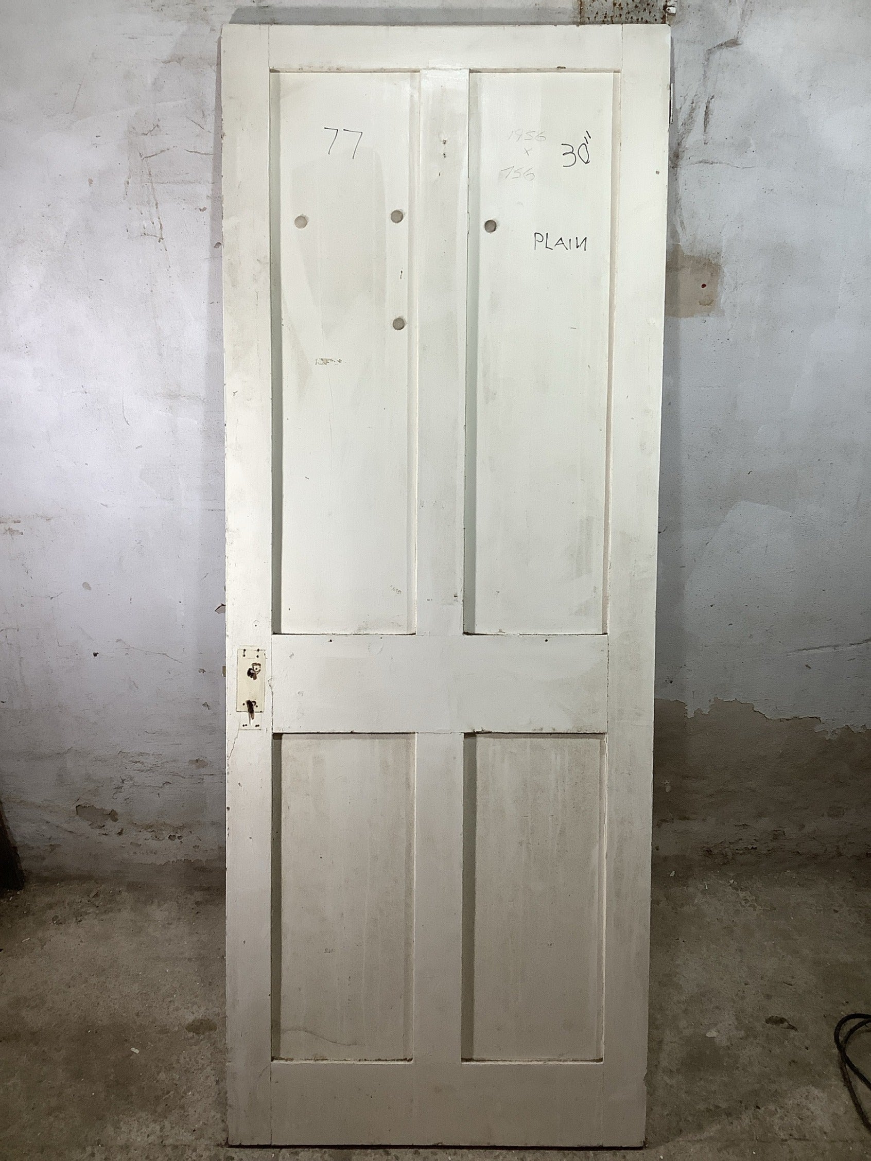 7th Pic Victorian Internal Painted  Pine Reclaimed Door