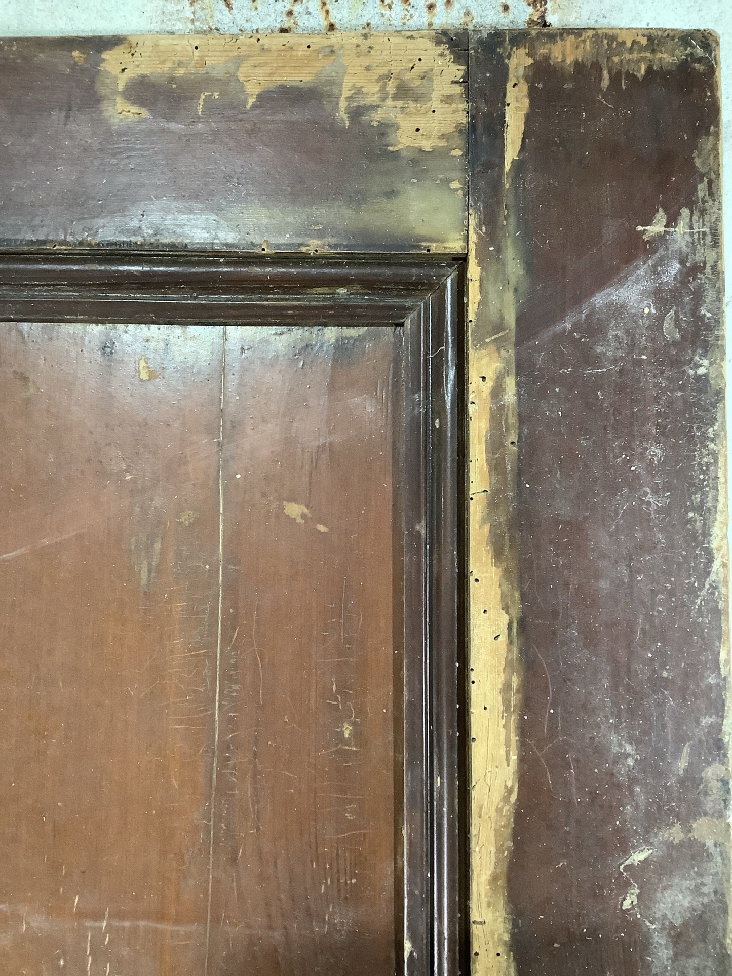 10th Picture showing treaded wood worm holes