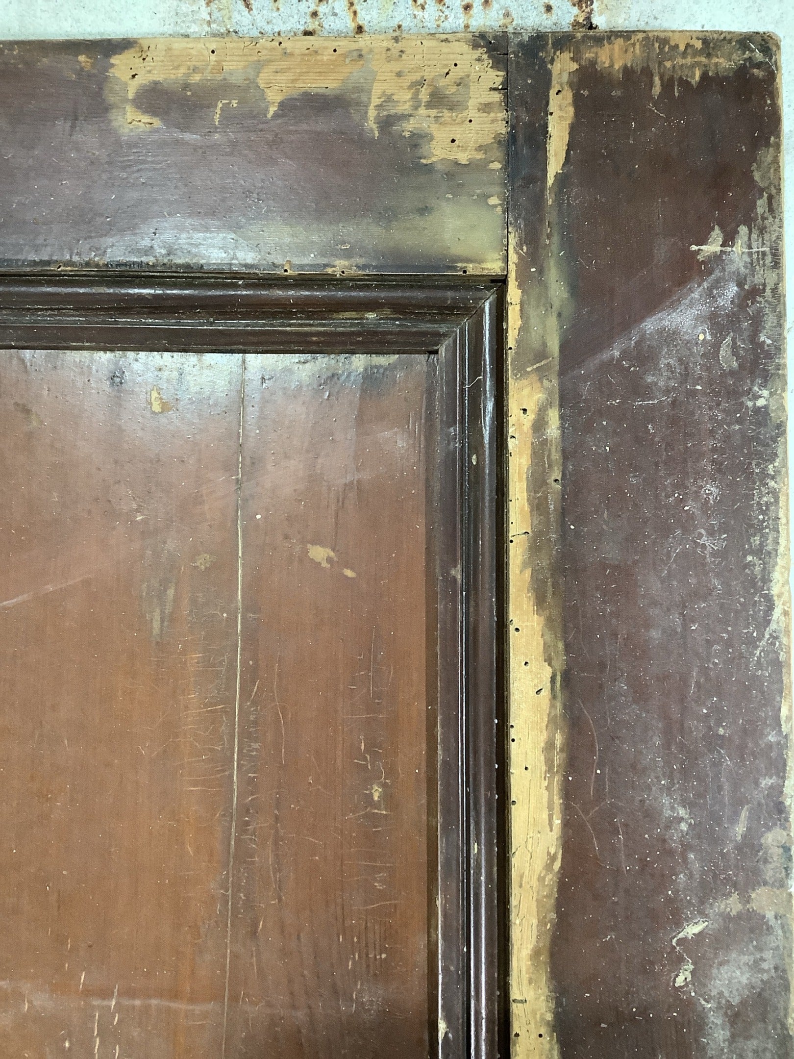 10th Picture showing treaded wood worm holes