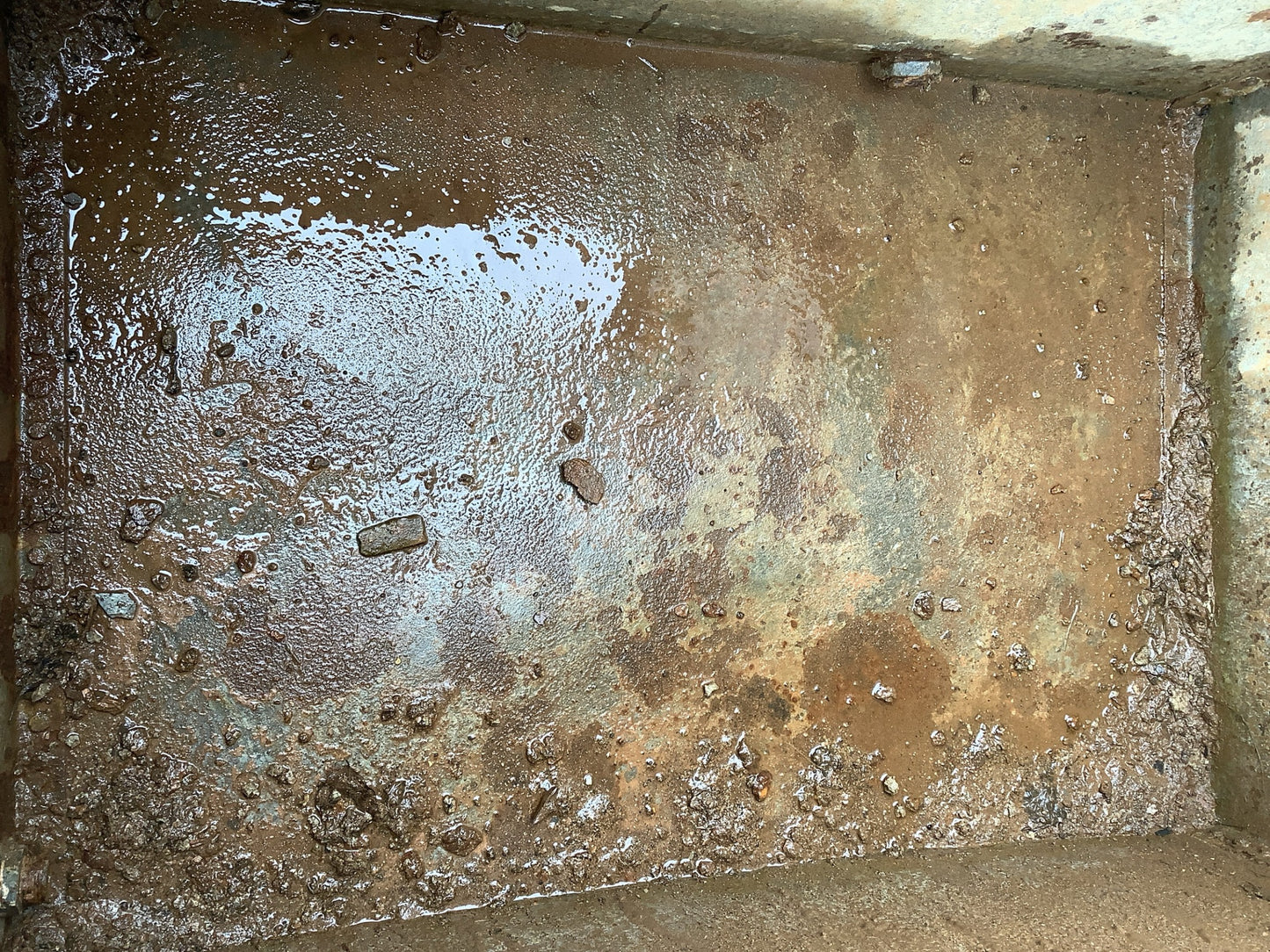 3ft Riveted Water Tank Weathered Old Galvanized Metal Planter