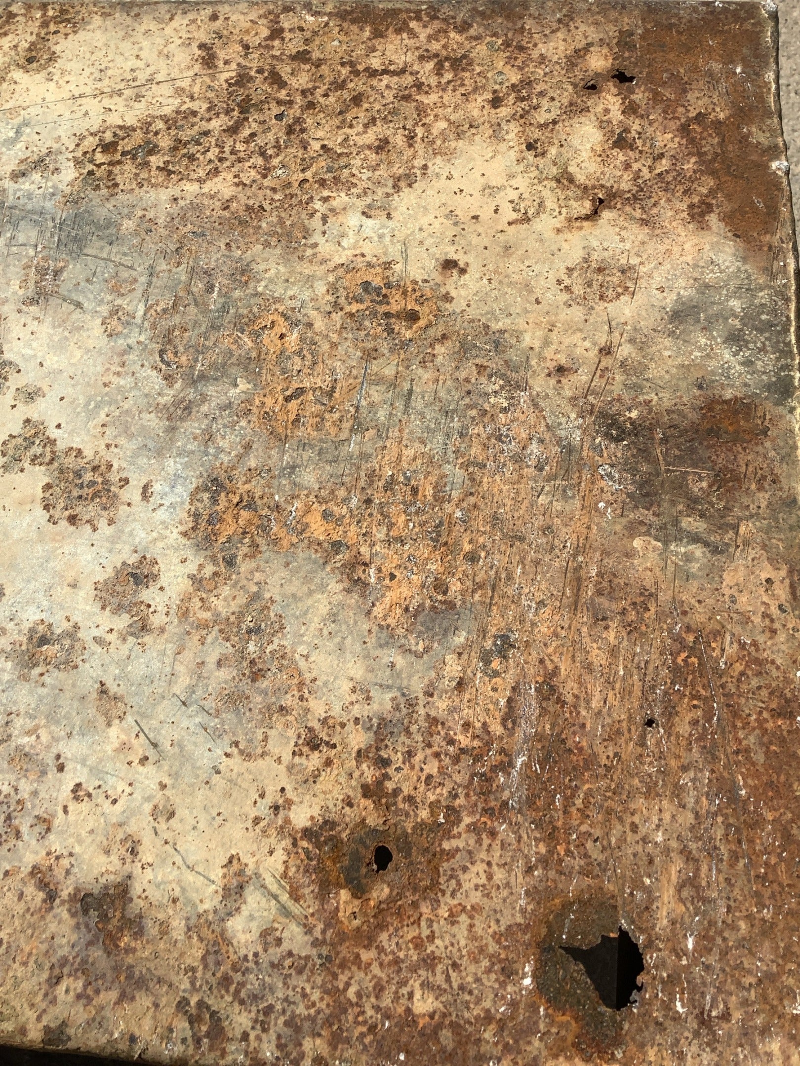 Various holes in bottom