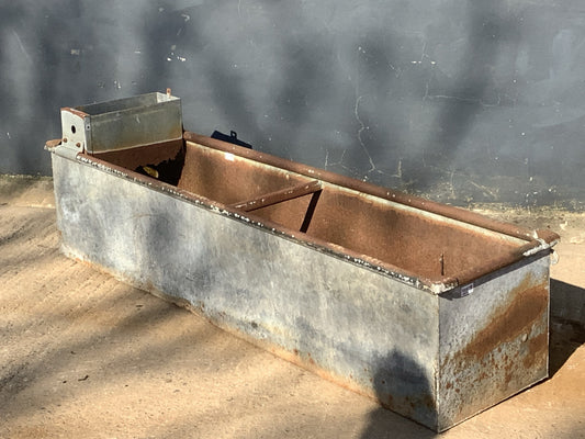6’ Rustic Old Long Weathered Galvanized Metal Planter Trough