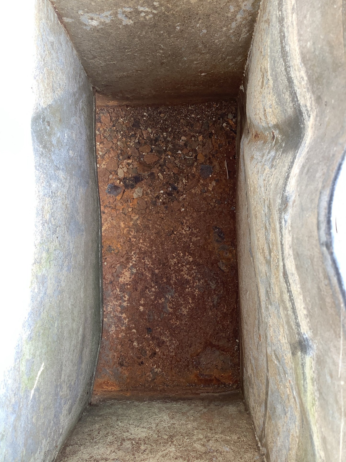 Inside header tank