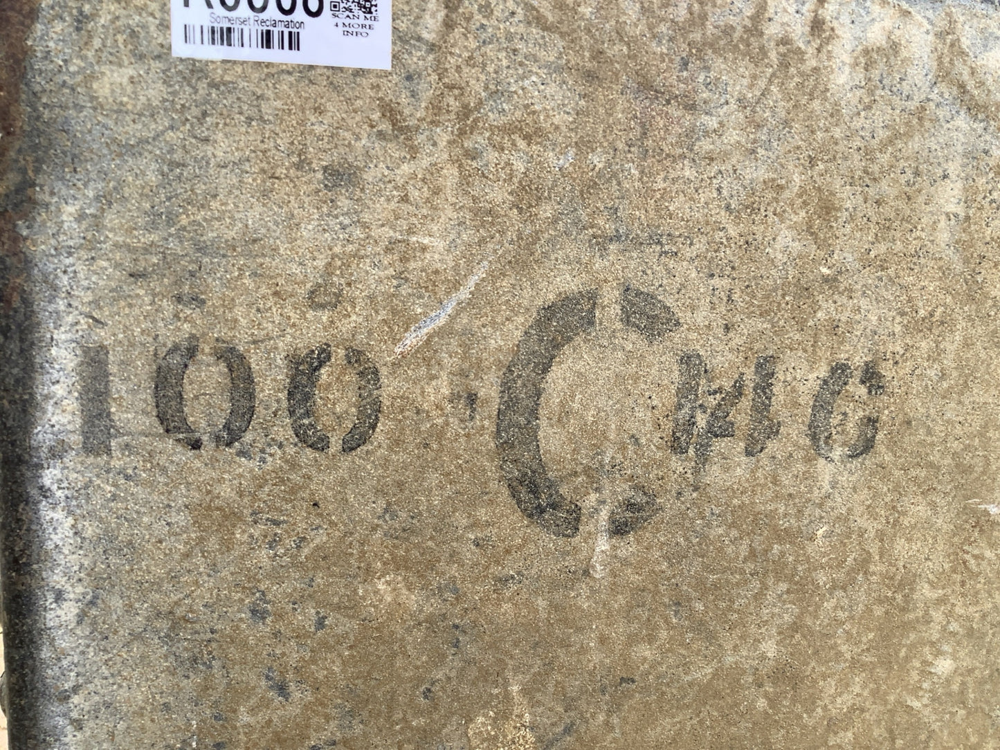 Numbers stamped on side