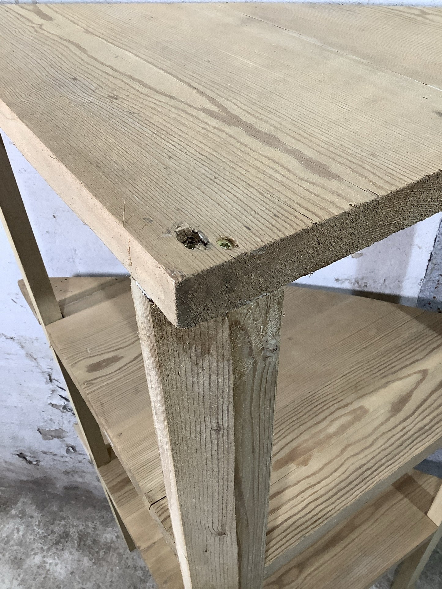 Old screw holes