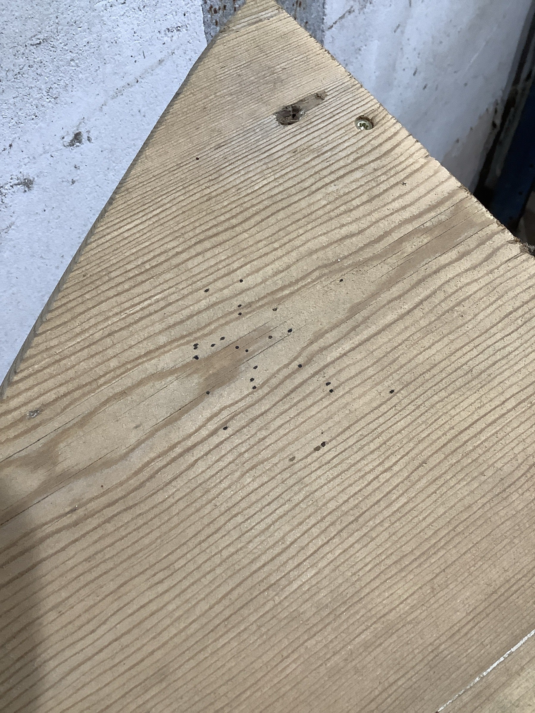 Black spotting will sand out