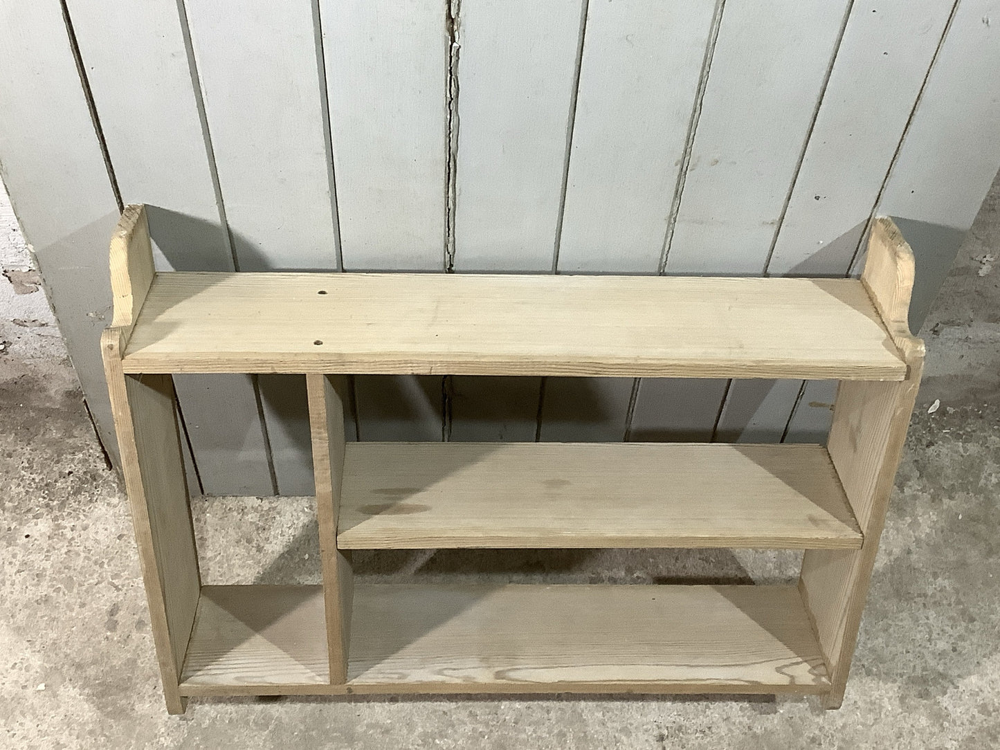 2ft Lovely Small Old Reclaimed Pine Natural Wooden Wall Shelf