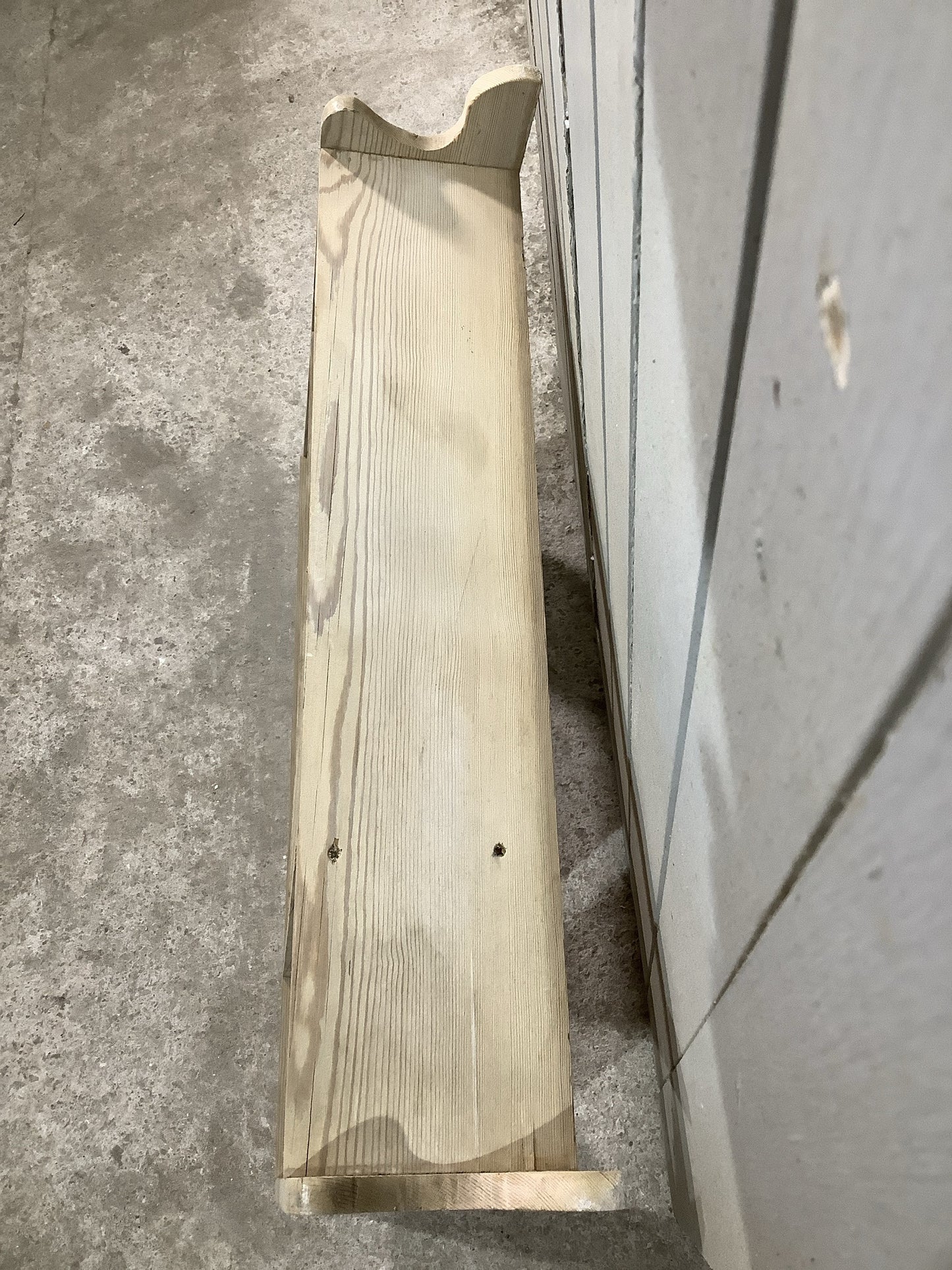 2ft Lovely Small Old Reclaimed Pine Natural Wooden Wall Shelf