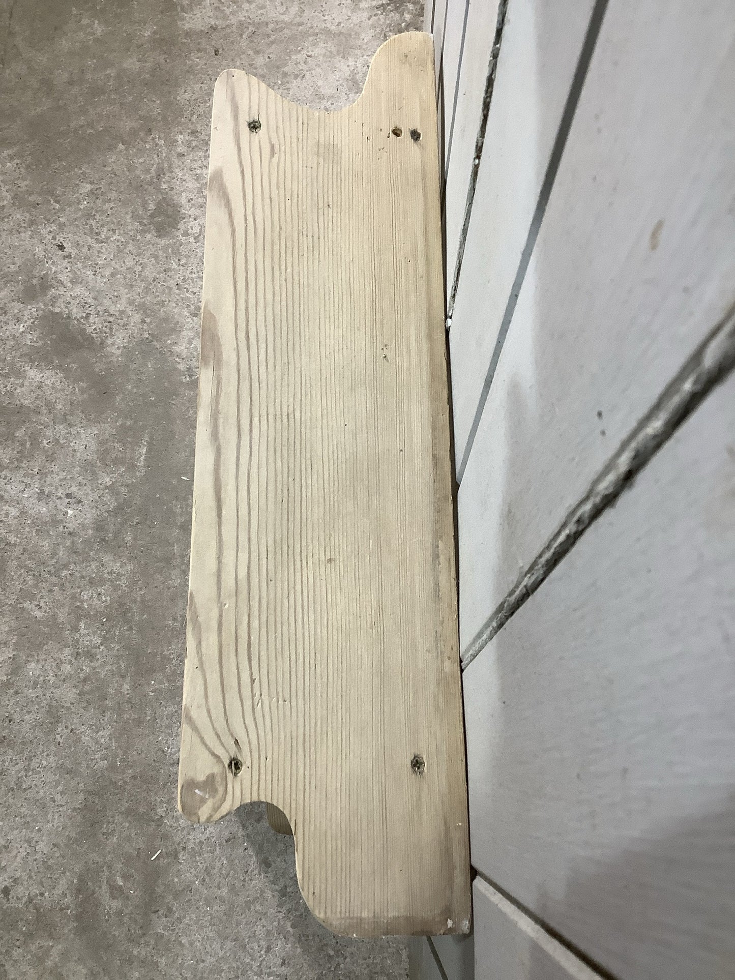 2ft Lovely Small Old Reclaimed Pine Natural Wooden Wall Shelf