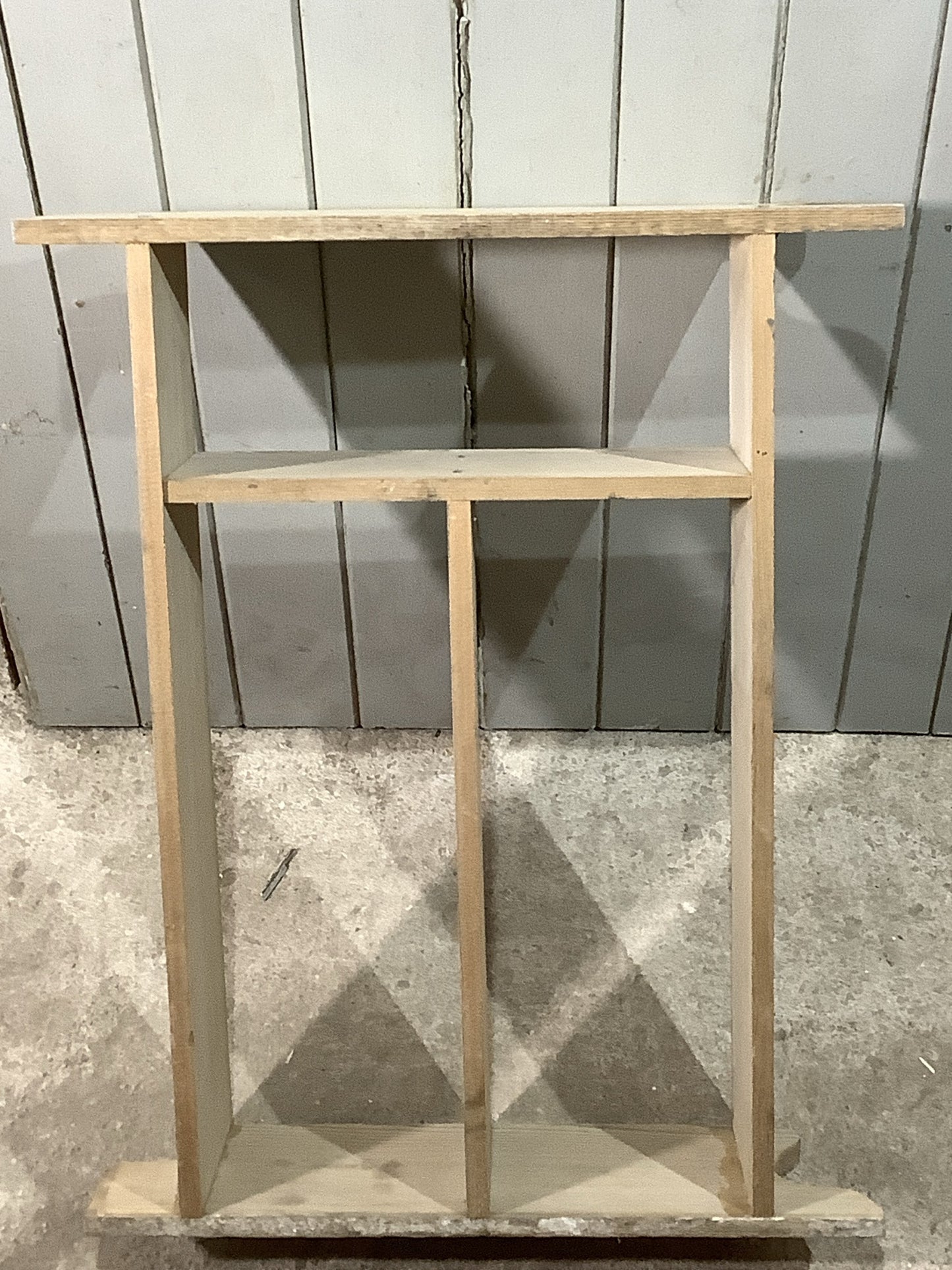2ft Lovely Small Old Reclaimed Pine Natural Wooden Wall Shelf