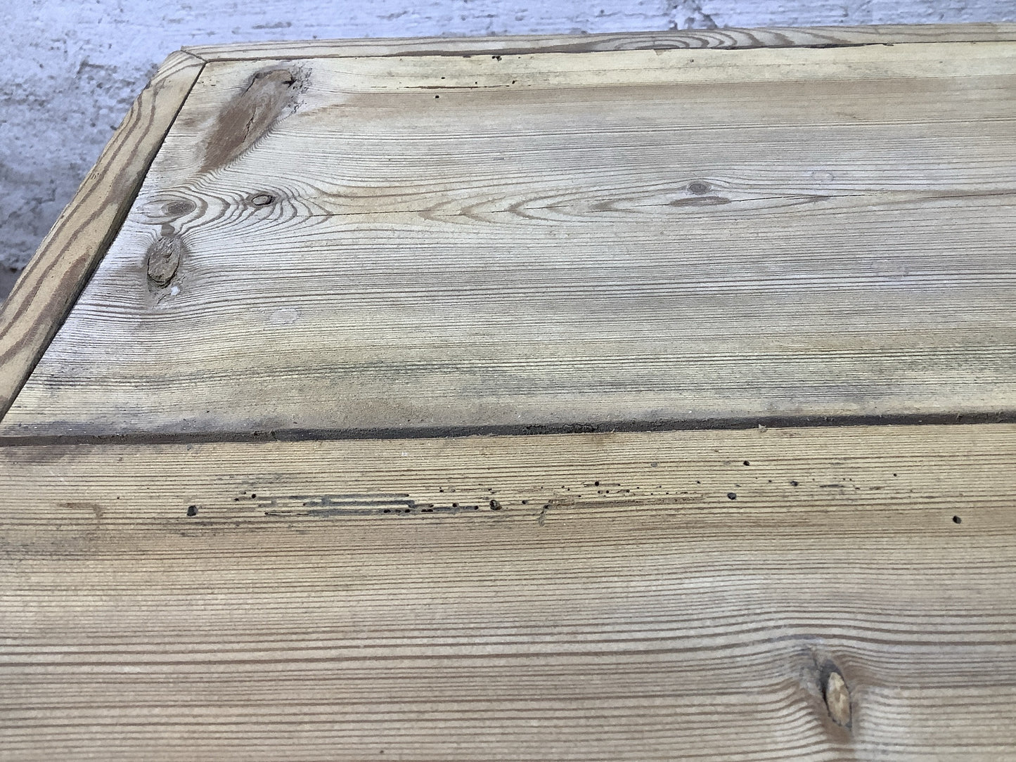 Old woodworm damage