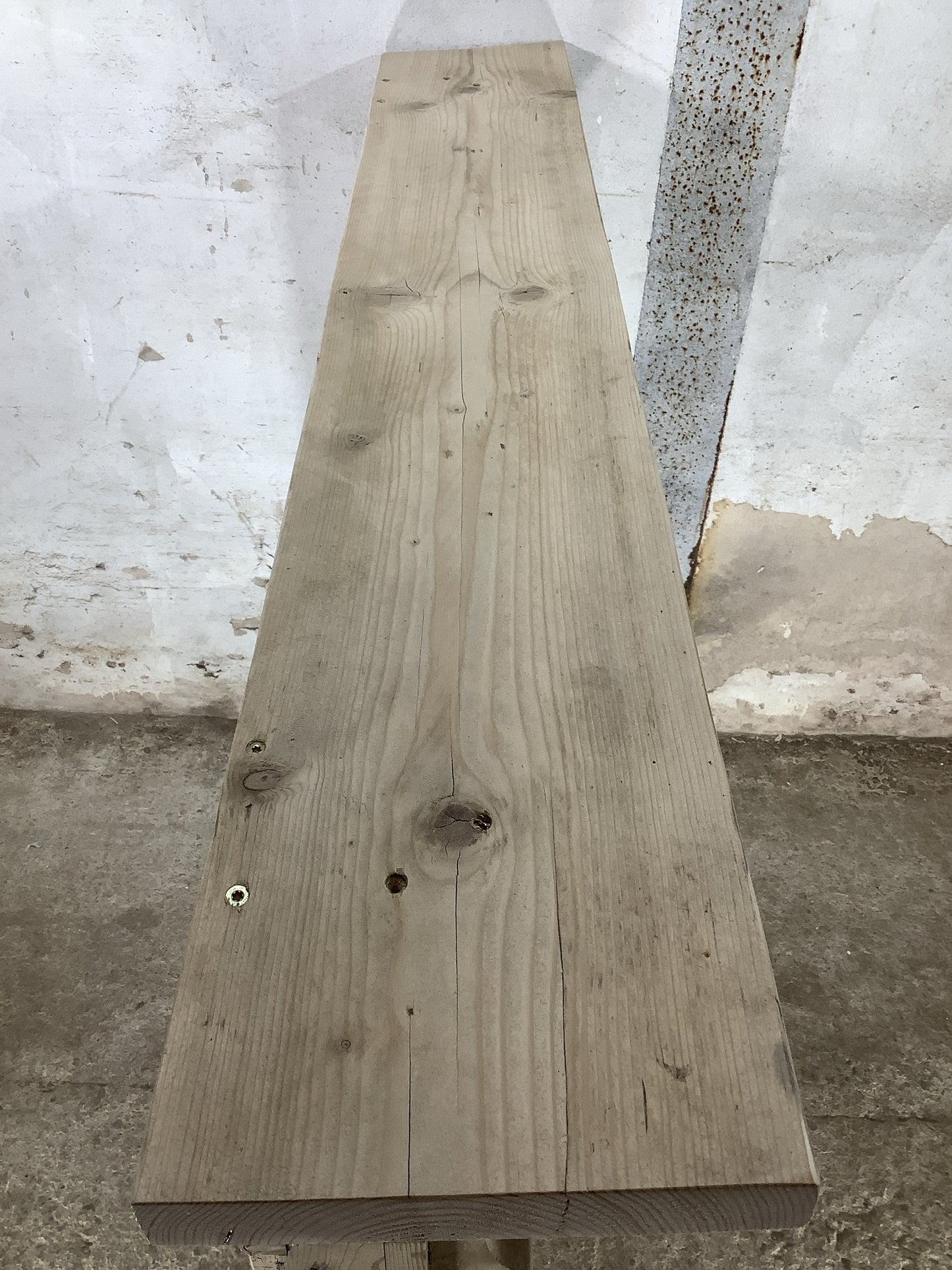 Large Rustic Reclaimed Stripped Old Wooden Pine Fire Surround