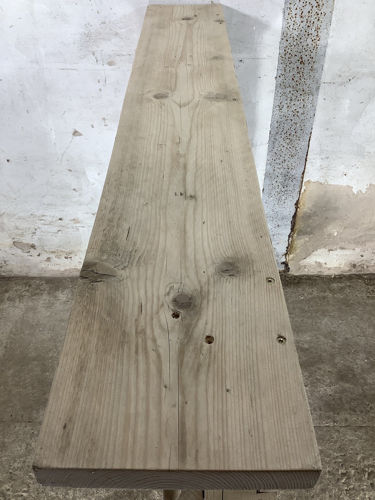 Large Rustic Reclaimed Stripped Old Wooden Pine Fire Surround