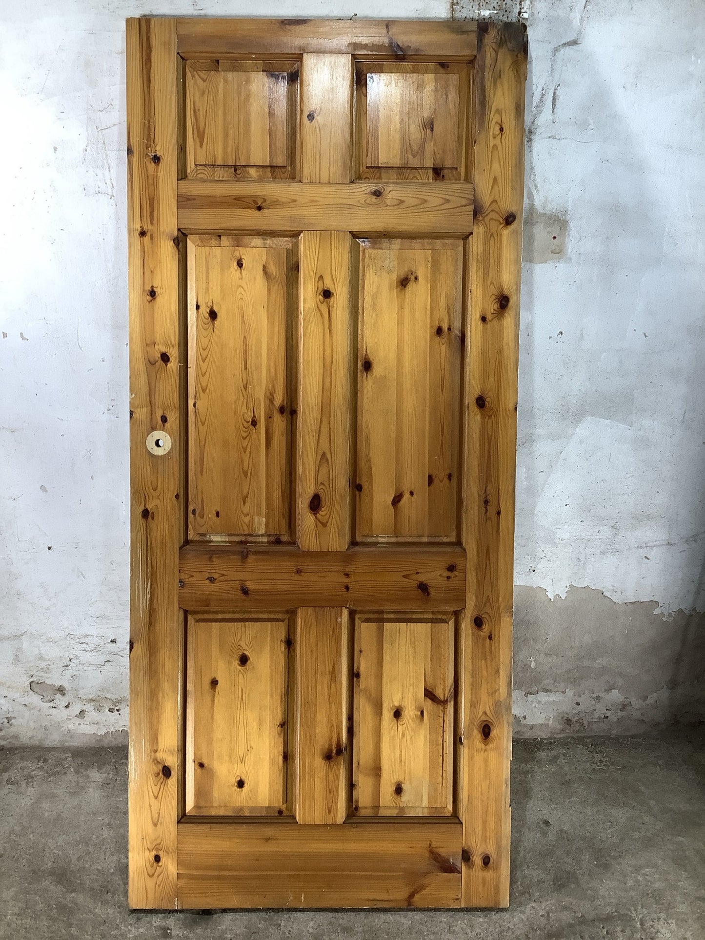 Main Picture Old Internal Varnished  Pine Reclaimed Door