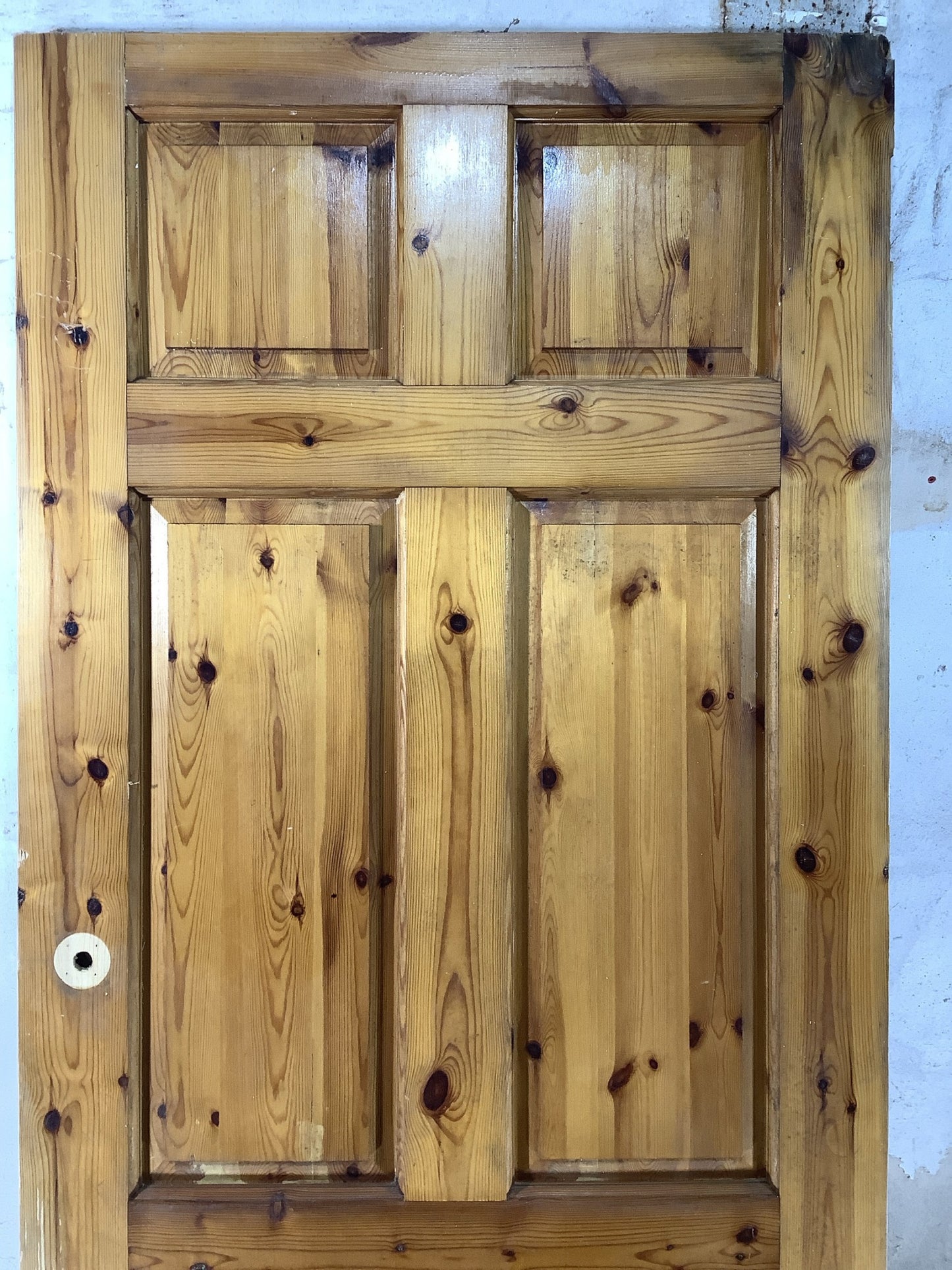 2nd Pic Old Internal Varnished  Pine Reclaimed Door