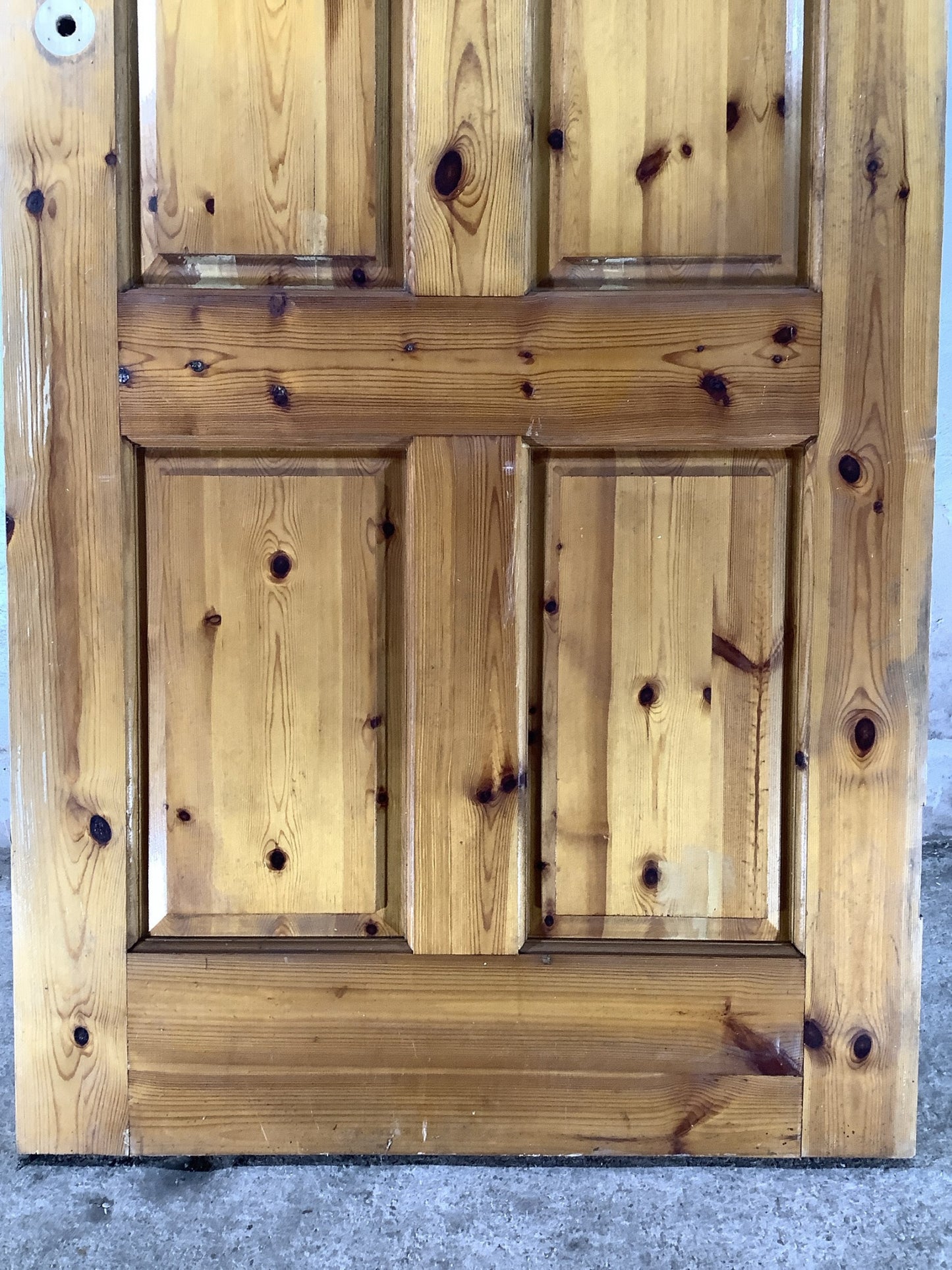 3rd Pic Old Internal Varnished  Pine Reclaimed Door