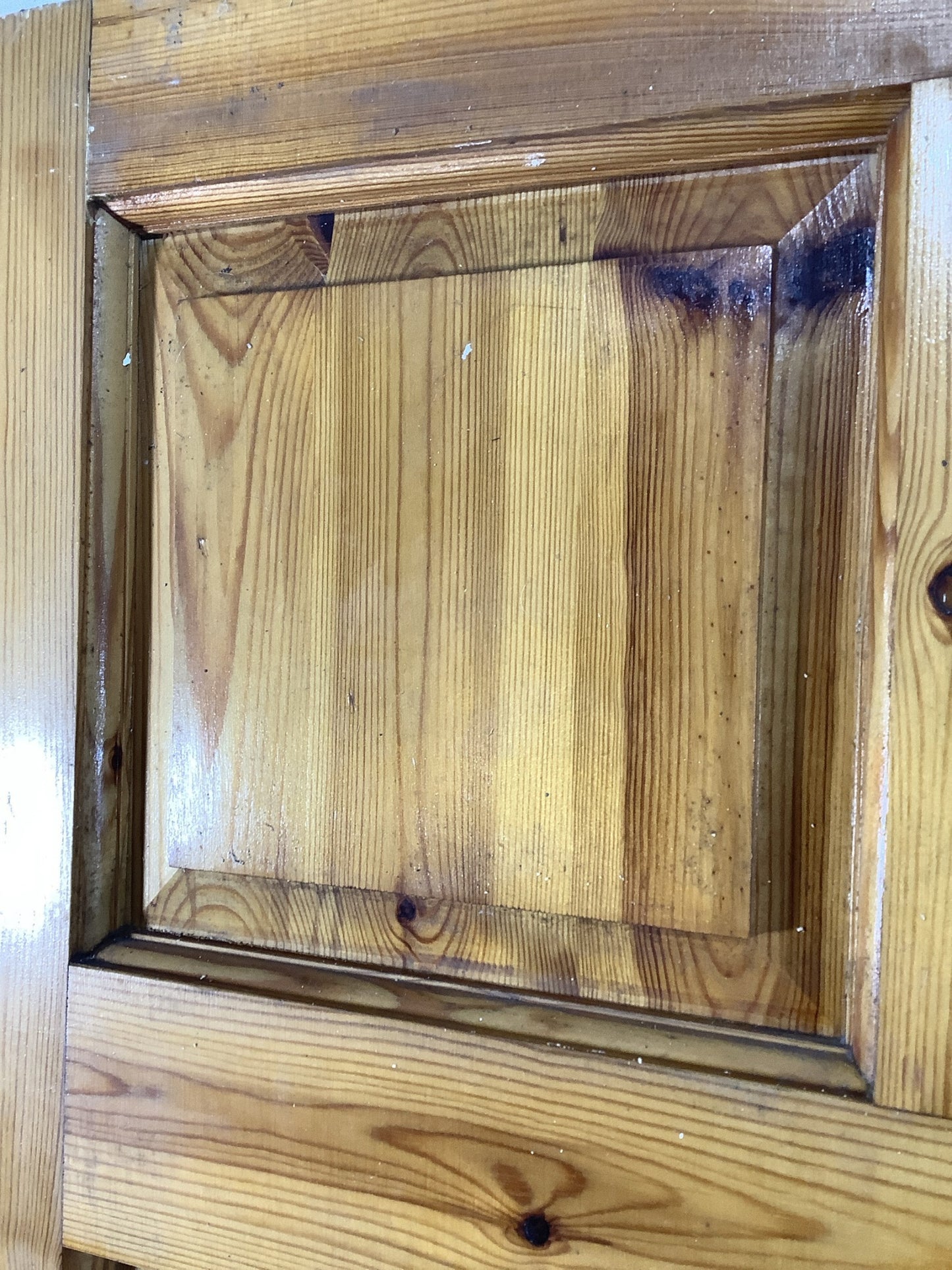 5th Pic Old Internal Varnished  Pine Reclaimed Door