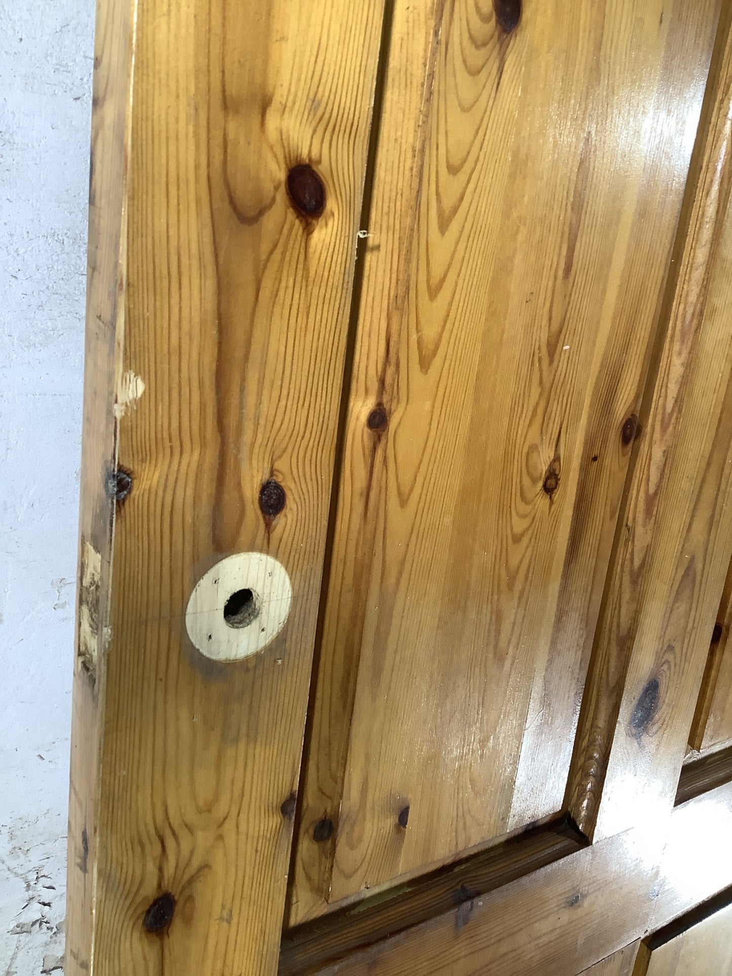 6th Pic Old Internal Varnished  Pine Reclaimed Door