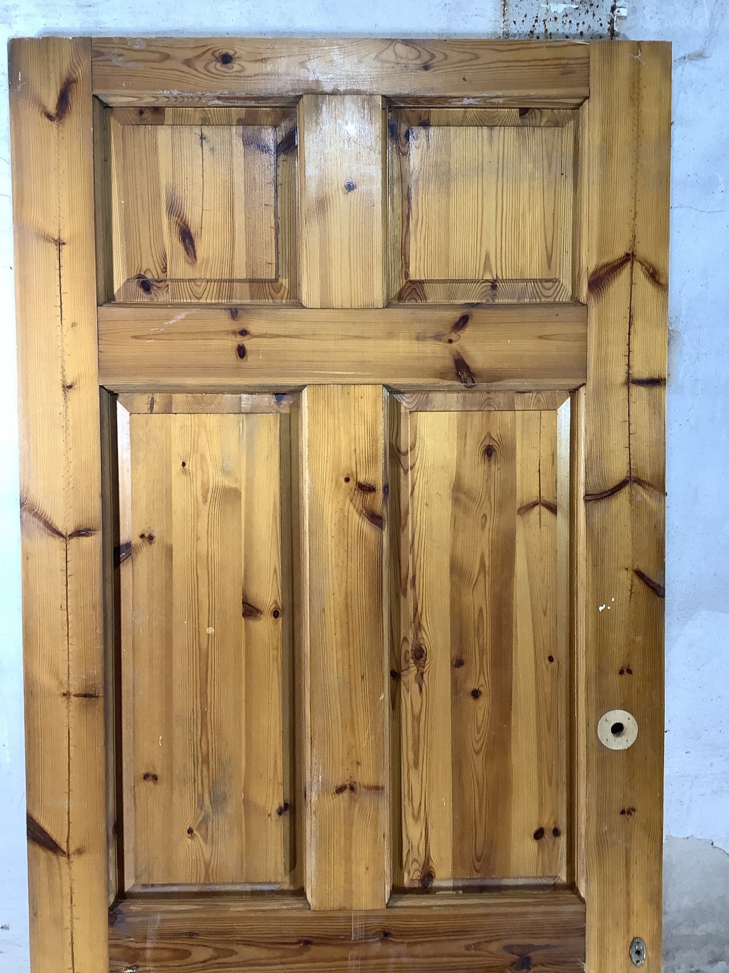 8th Pic Old Internal Varnished  Pine Reclaimed Door