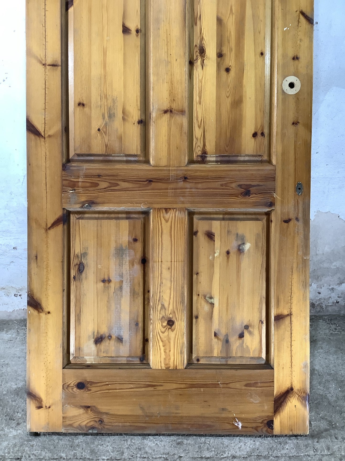 9th Pic Old Internal Varnished  Pine Reclaimed Door