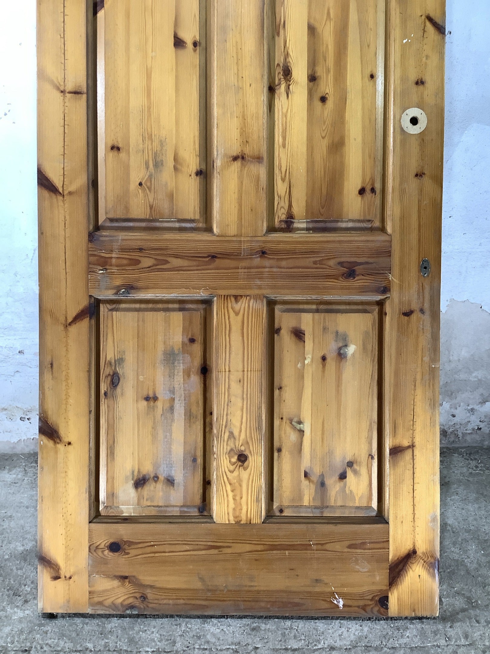 9th Pic Old Internal Varnished  Pine Reclaimed Door