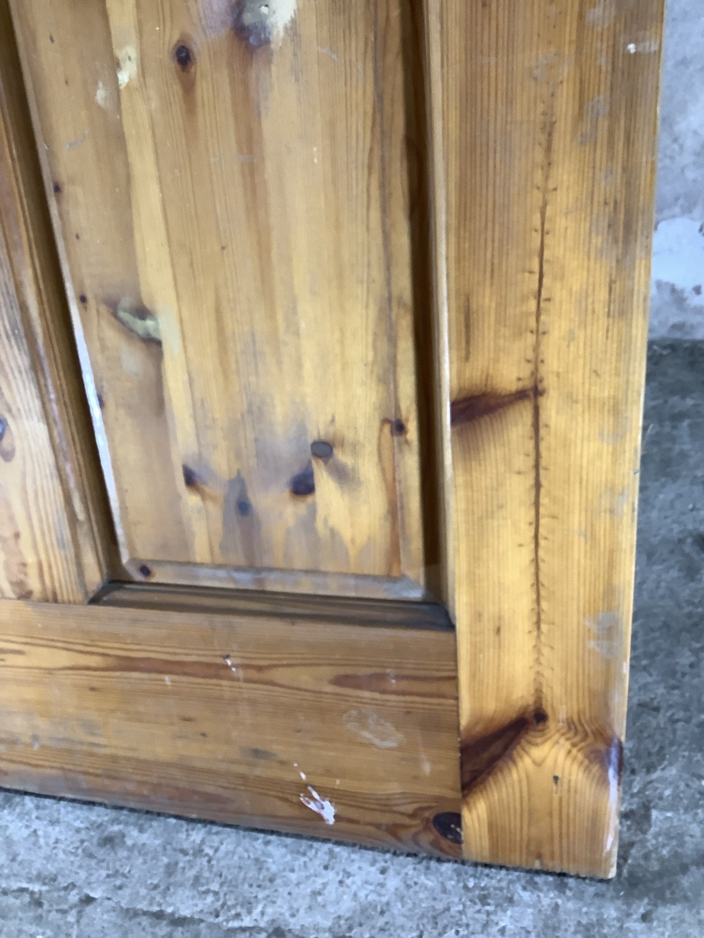 12th Pic Old Internal Varnished  Pine Reclaimed Door