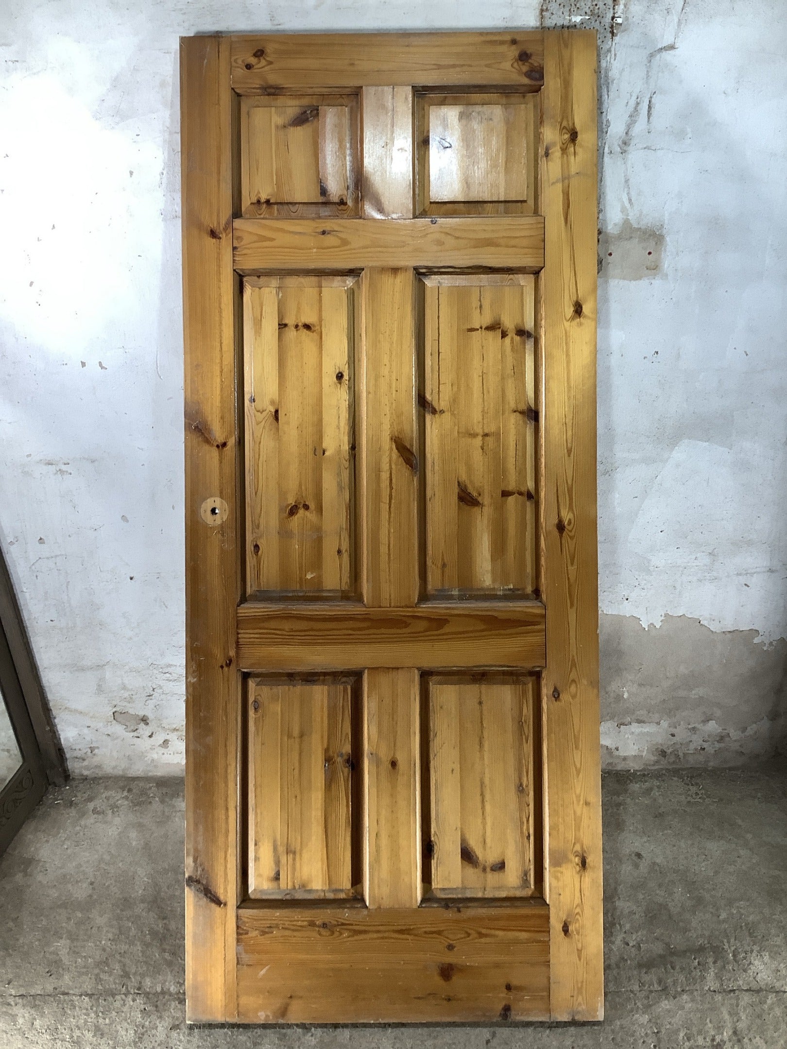 Main Picture Old Internal Varnished  Pine Reclaimed Door