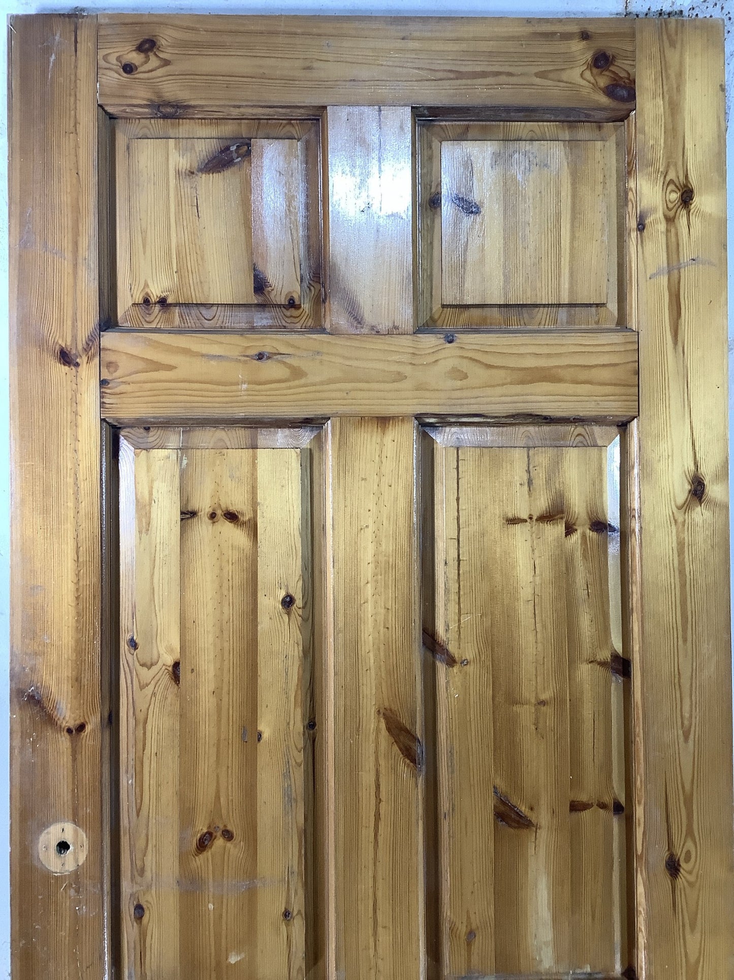 2nd Pic Old Internal Varnished  Pine Reclaimed Door