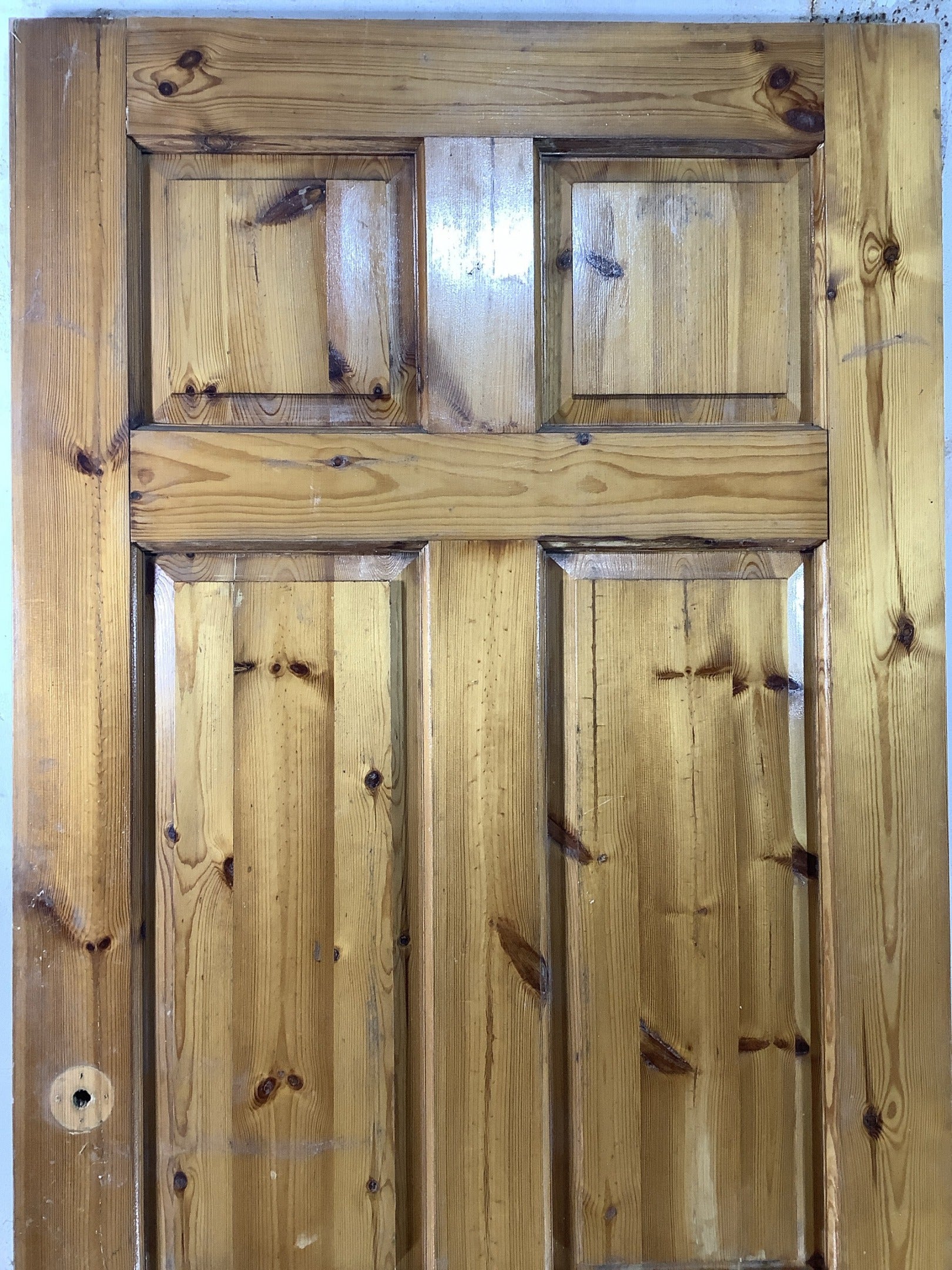 2nd Pic Old Internal Varnished  Pine Reclaimed Door