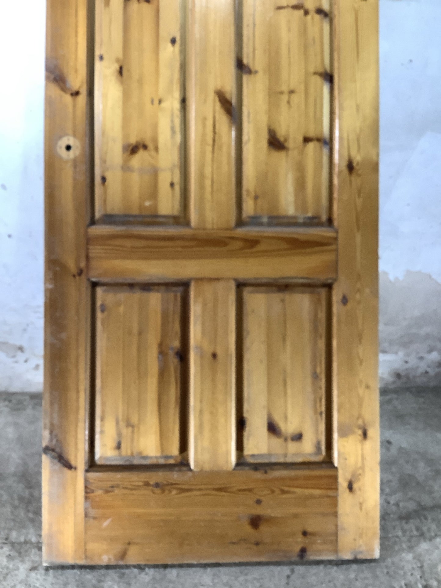 3rd Pic Old Internal Varnished  Pine Reclaimed Door