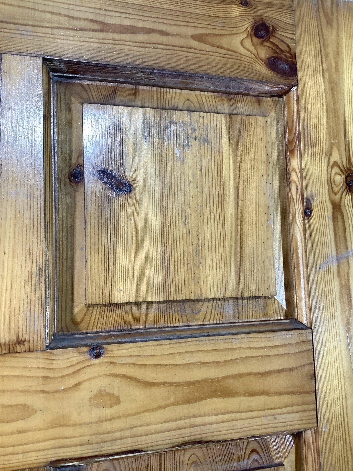 5th Pic Old Internal Varnished  Pine Reclaimed Door