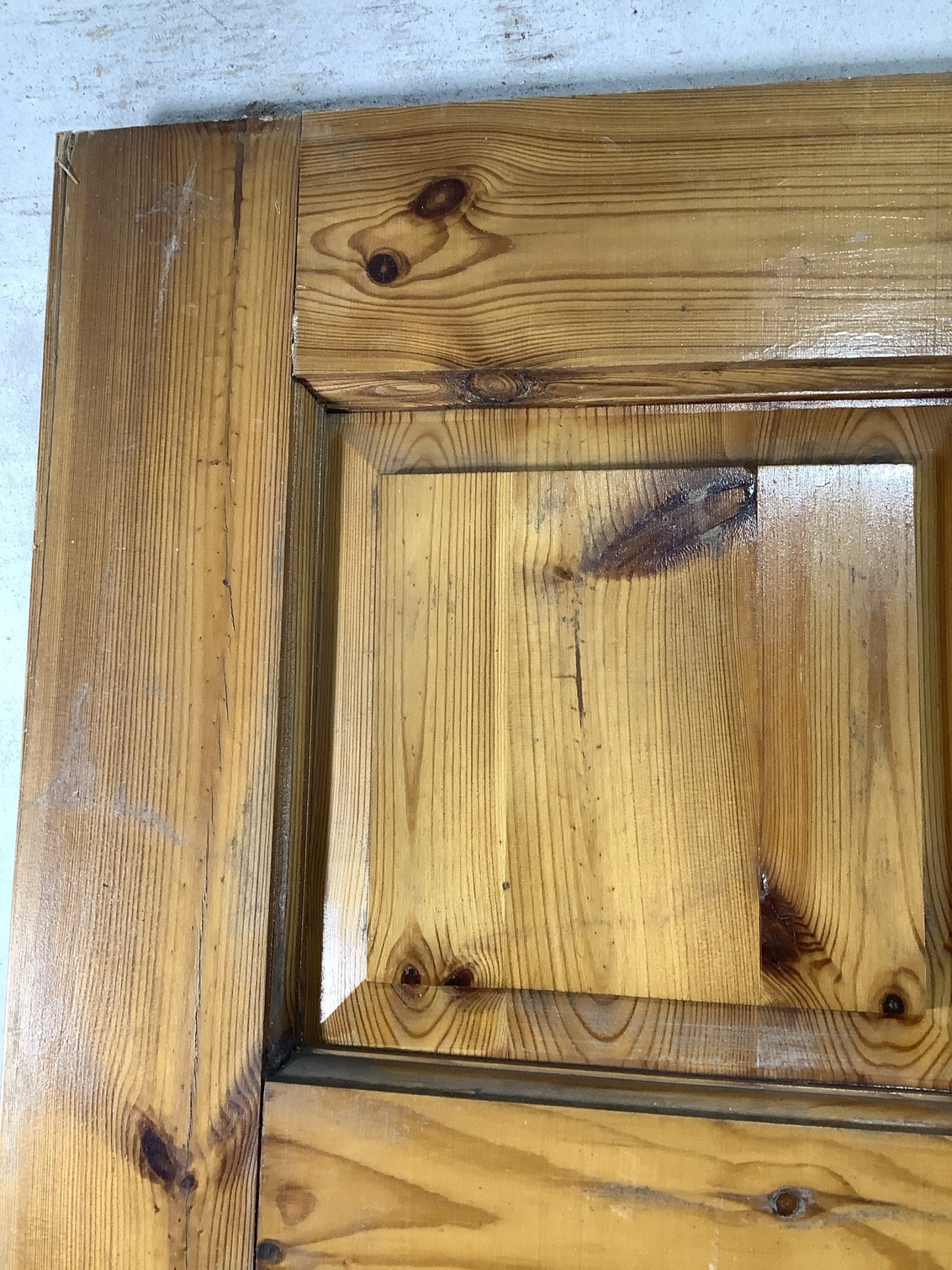 6th Pic Old Internal Varnished  Pine Reclaimed Door