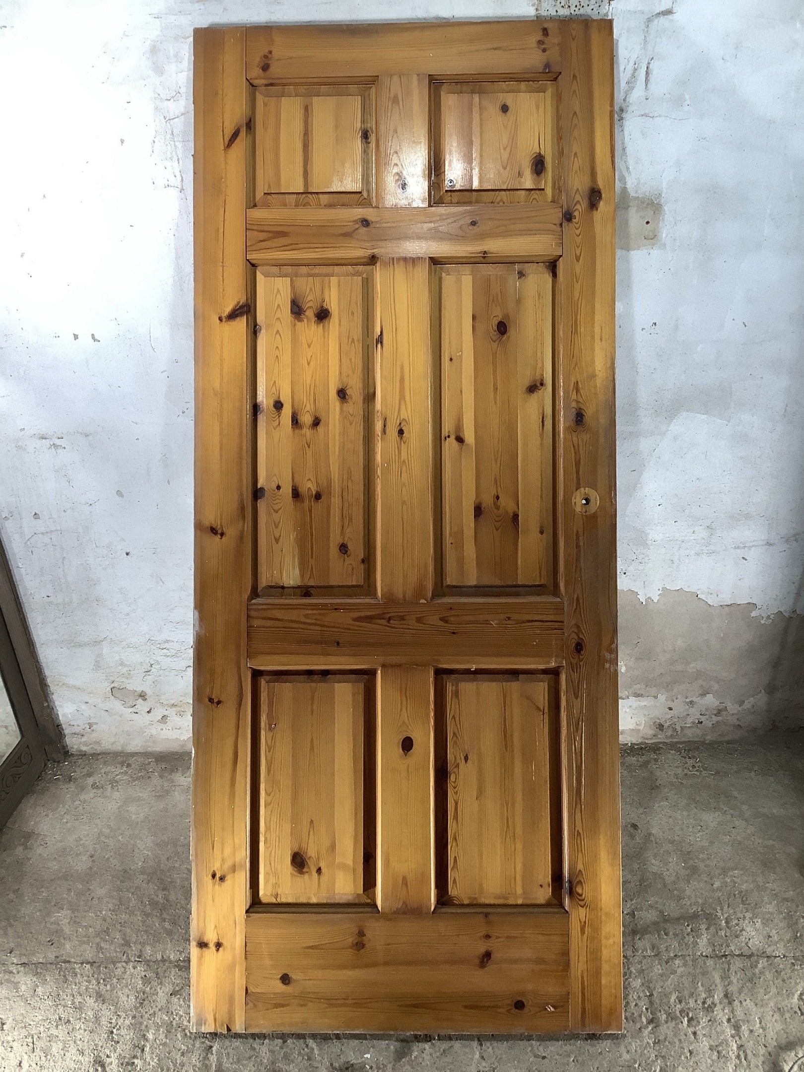 7th Pic Old Internal Varnished  Pine Reclaimed Door