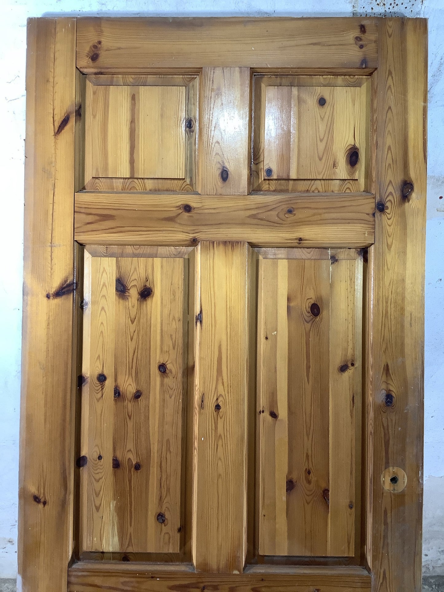 8th Pic Old Internal Varnished  Pine Reclaimed Door