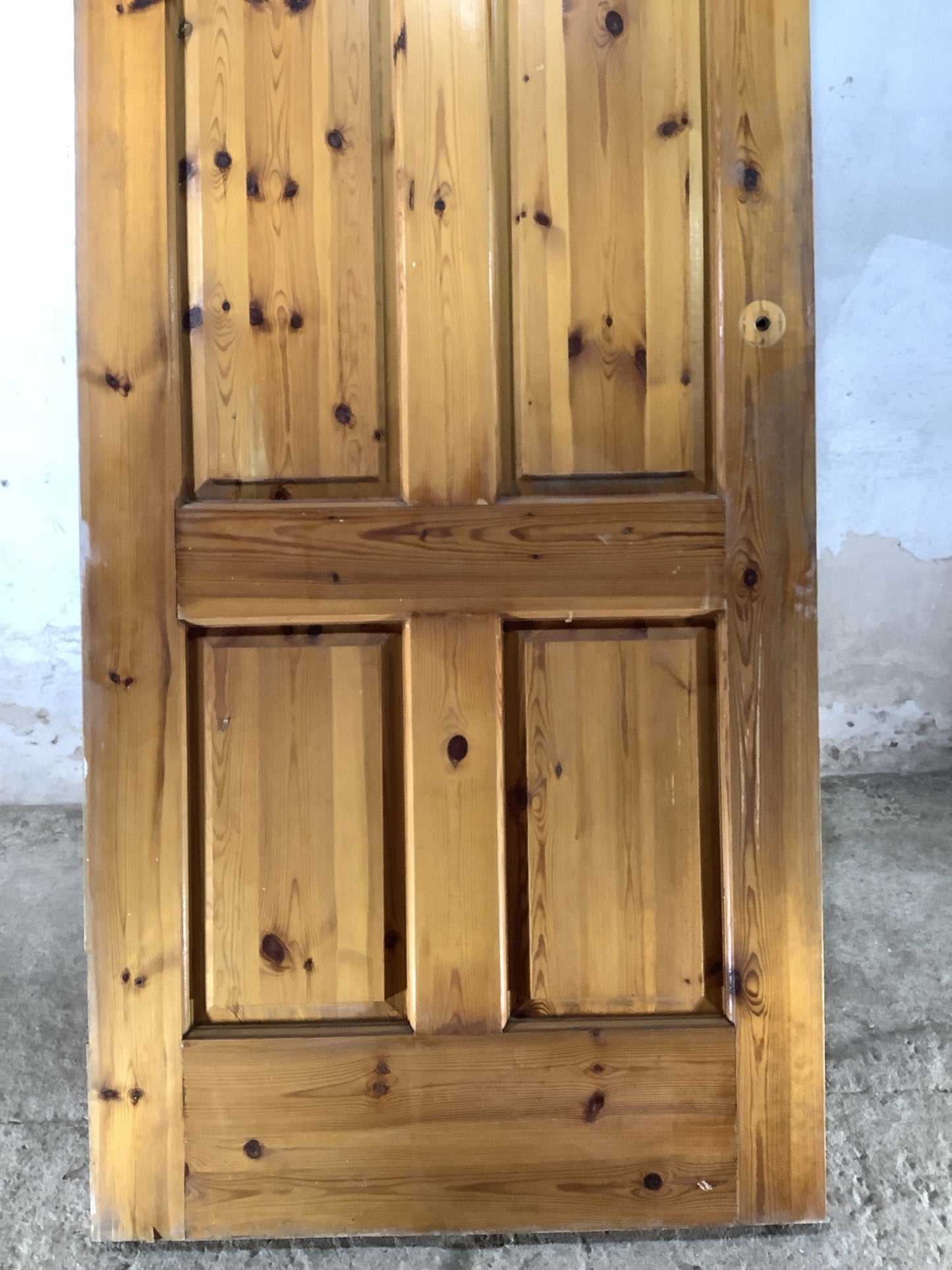 9th Pic Old Internal Varnished  Pine Reclaimed Door