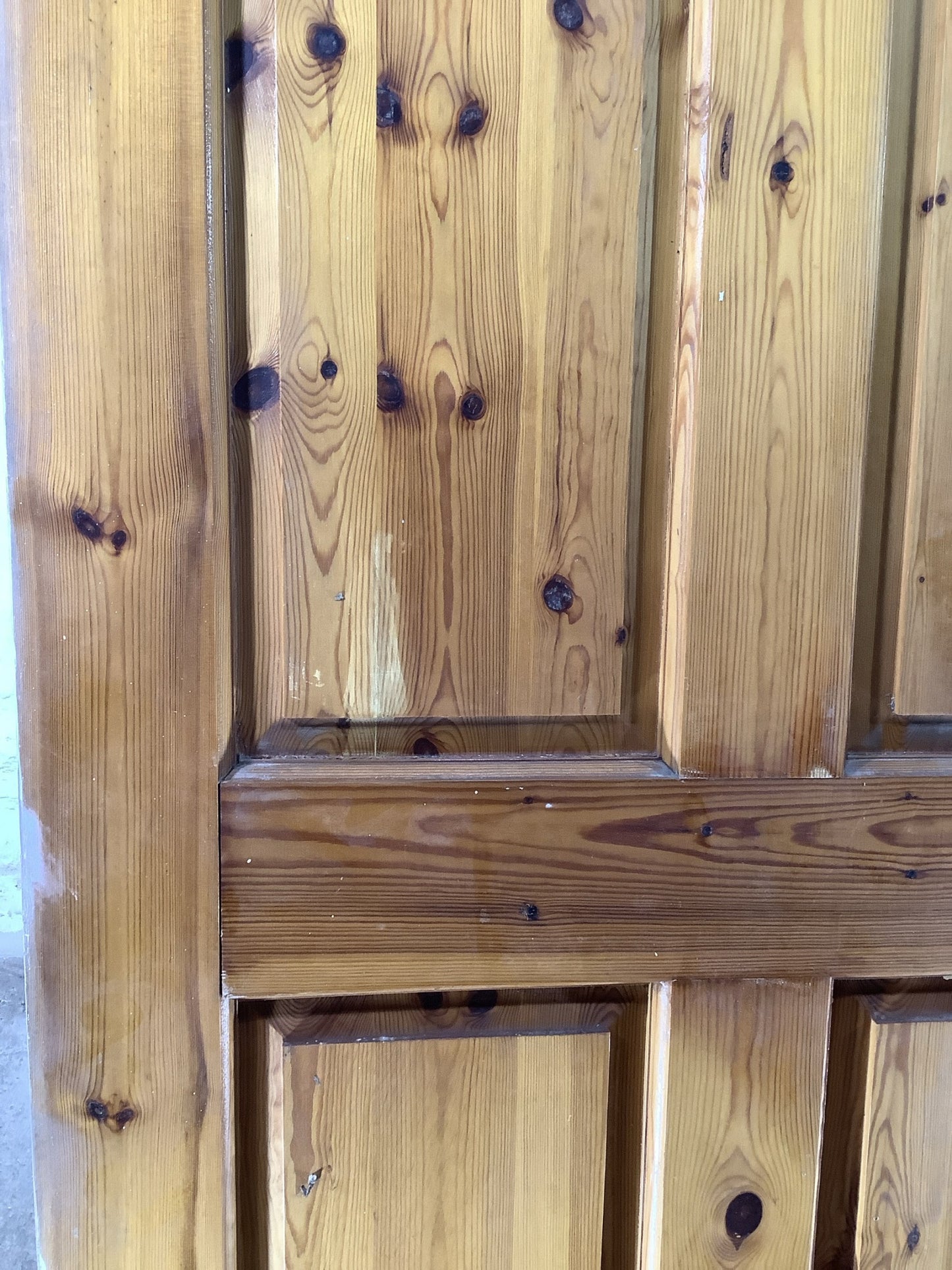 10th Pic Old Internal Varnished  Pine Reclaimed Door