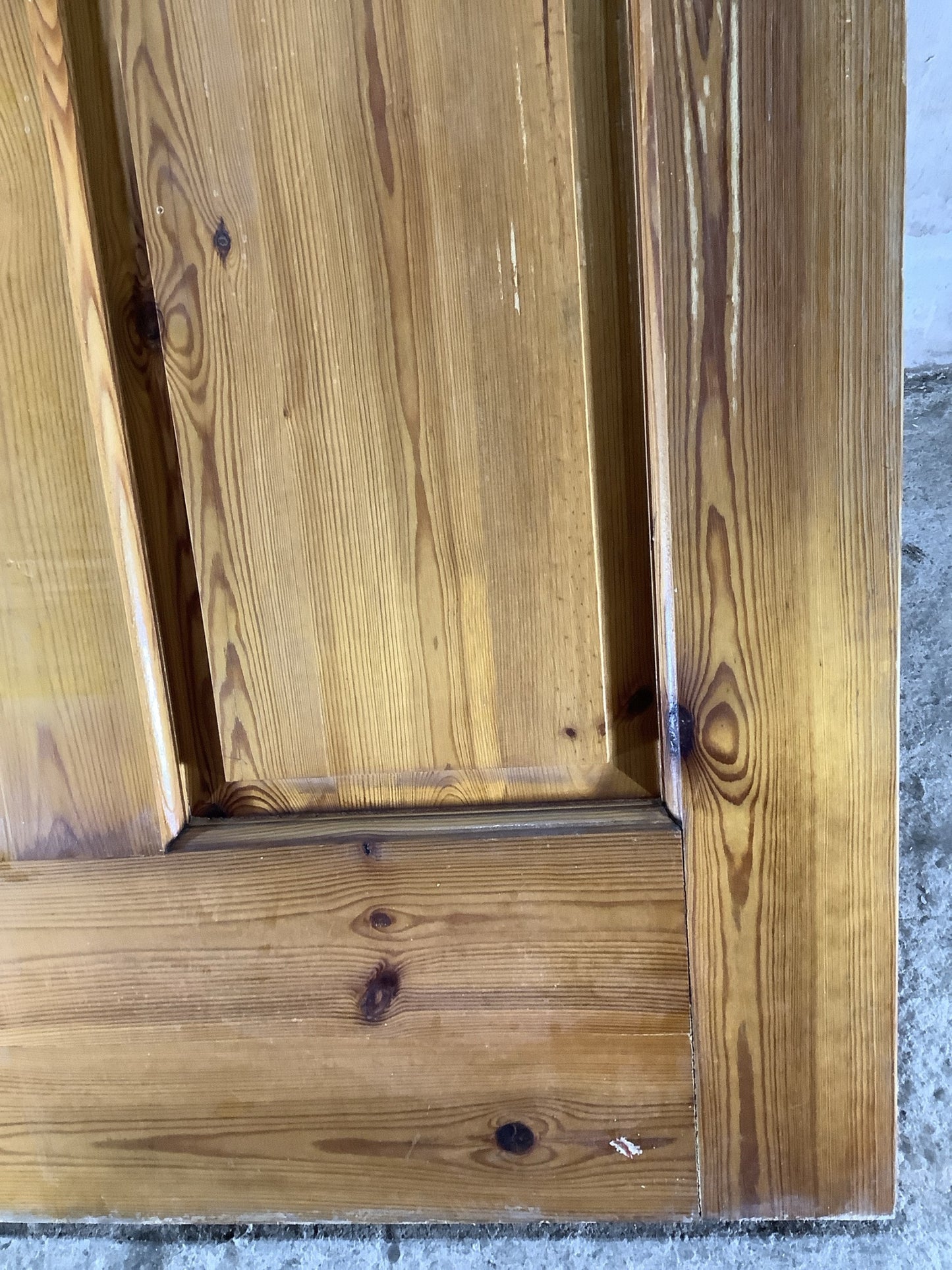 12th Pic Old Internal Varnished  Pine Reclaimed Door