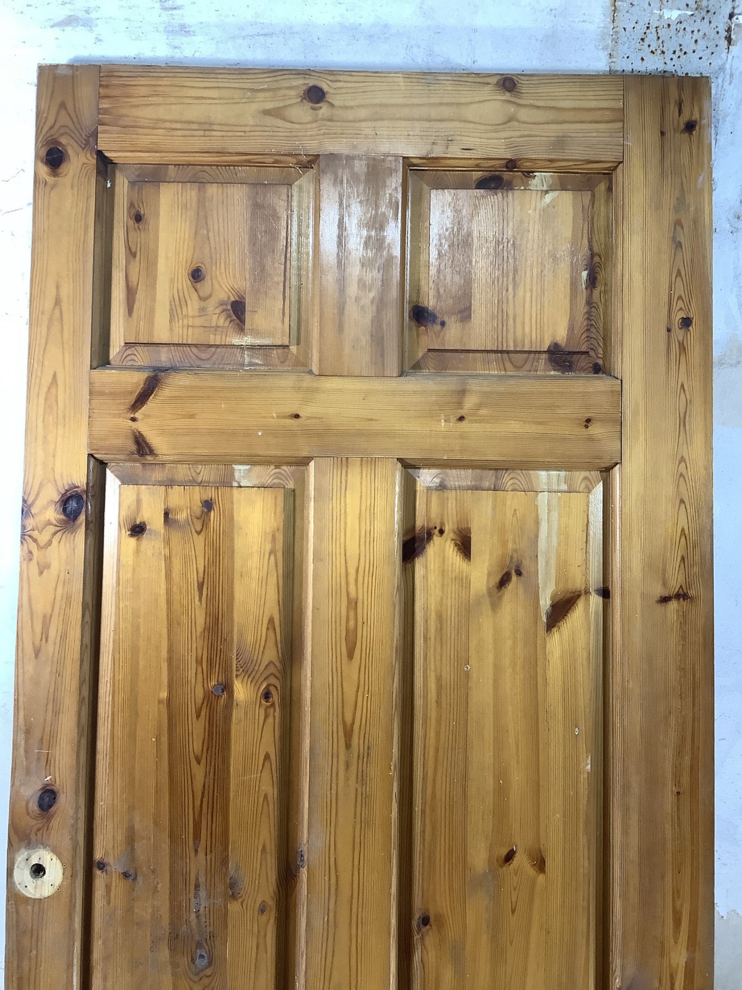 2nd Pic Old Internal Varnished  Pine Reclaimed Door