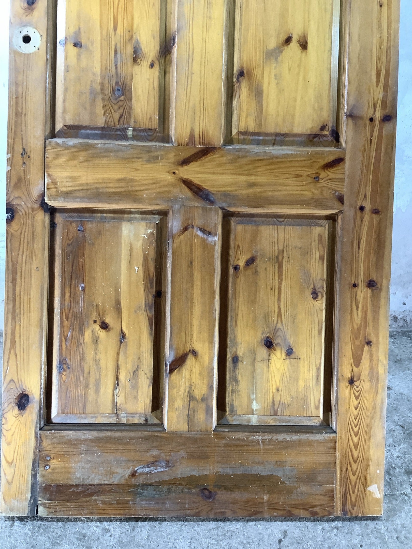 3rd Pic Old Internal Varnished  Pine Reclaimed Door