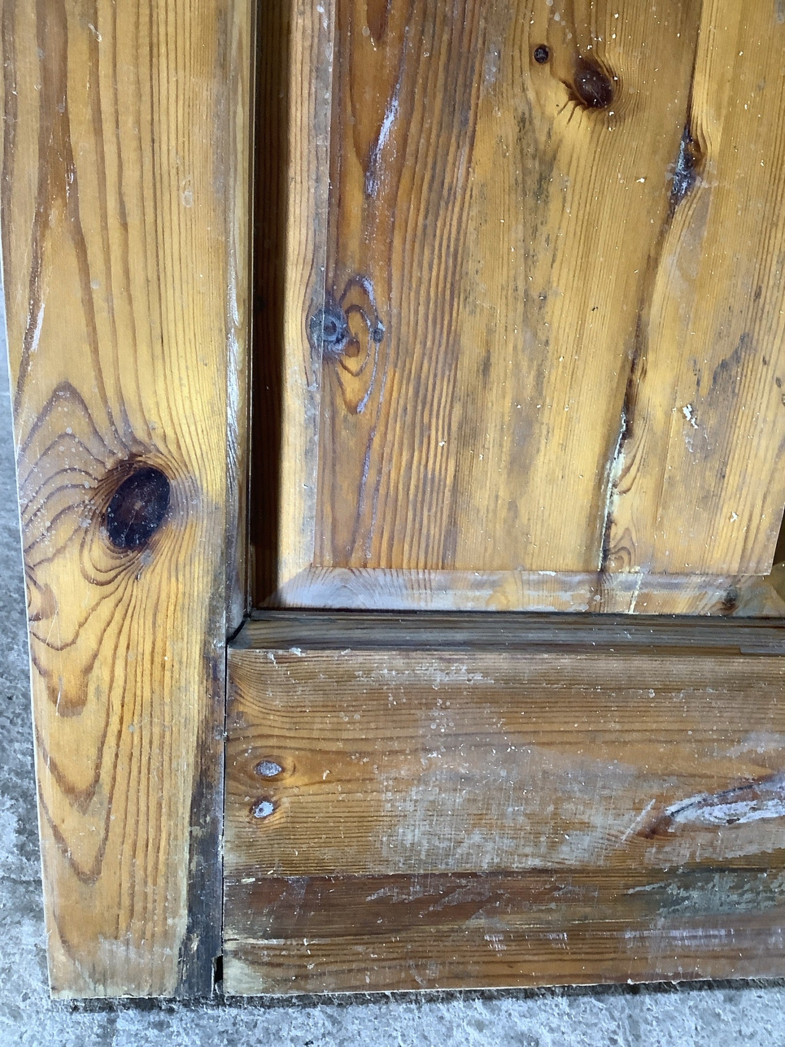 4th Pic Old Internal Varnished  Pine Reclaimed Door
