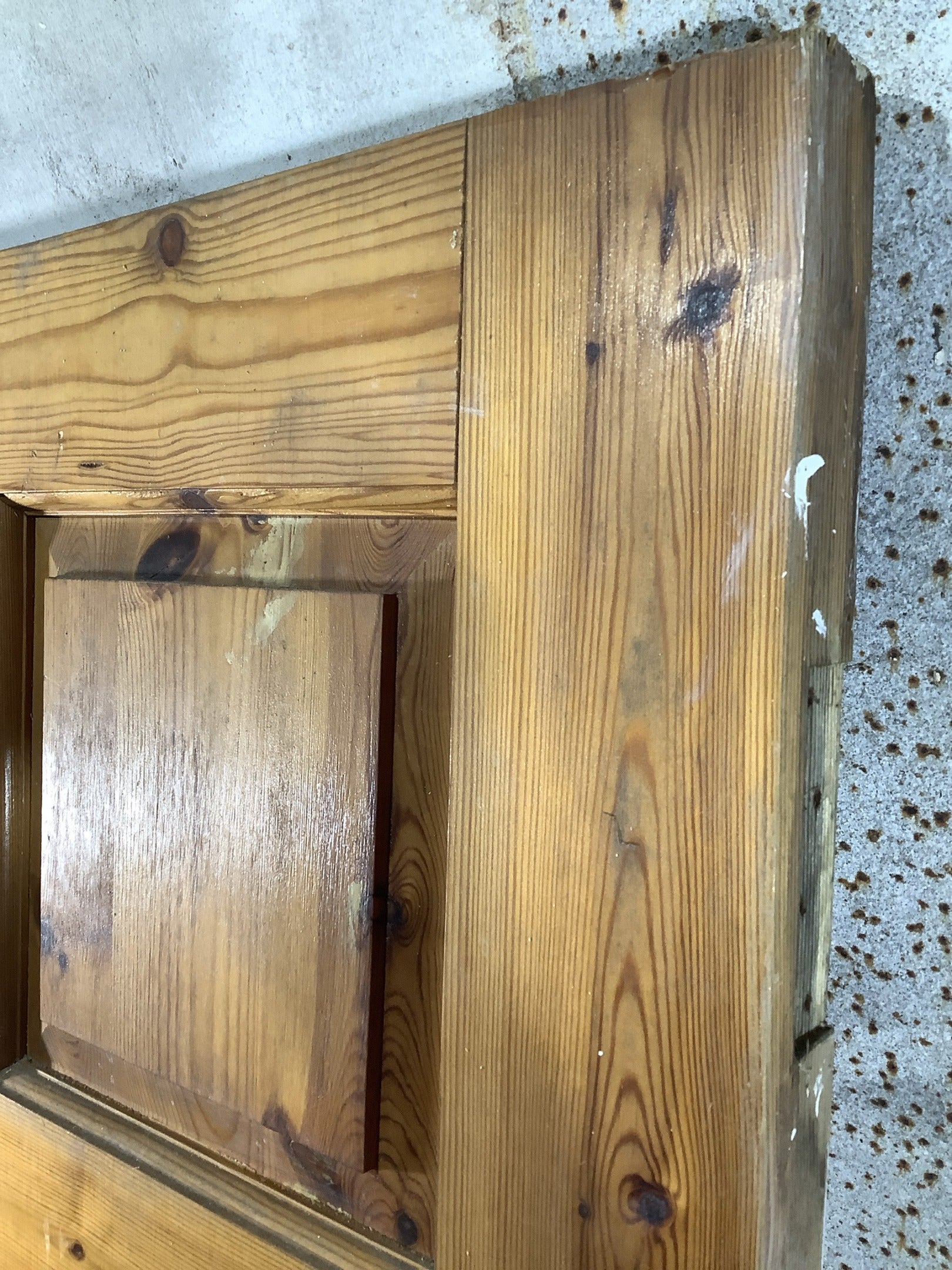 6th Pic Old Internal Varnished  Pine Reclaimed Door