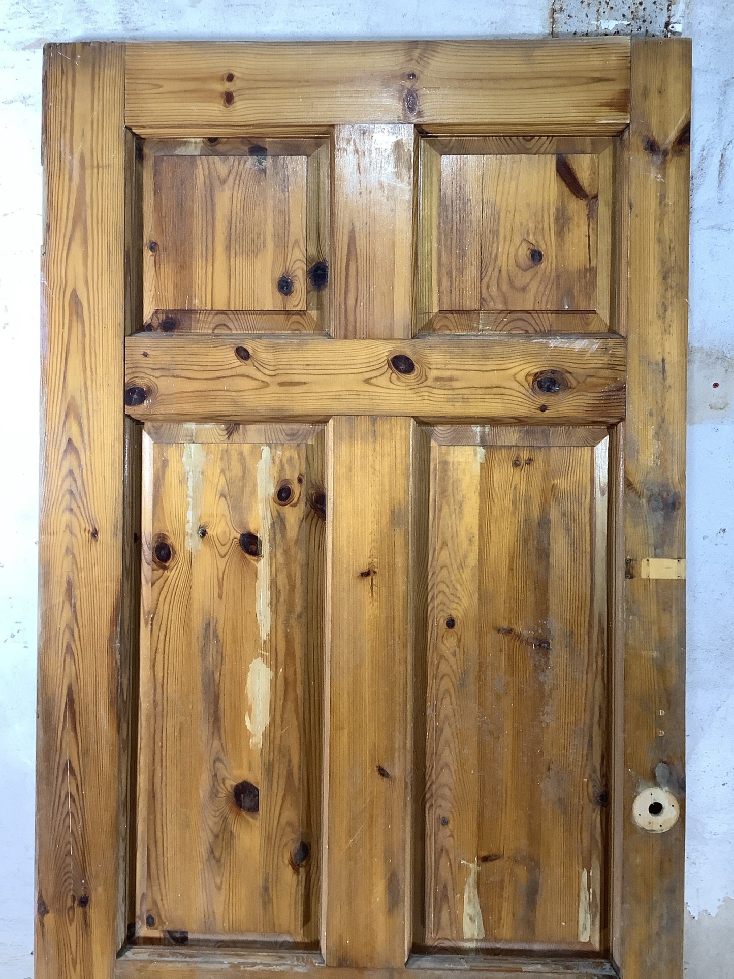 8th Pic Old Internal Varnished  Pine Reclaimed Door