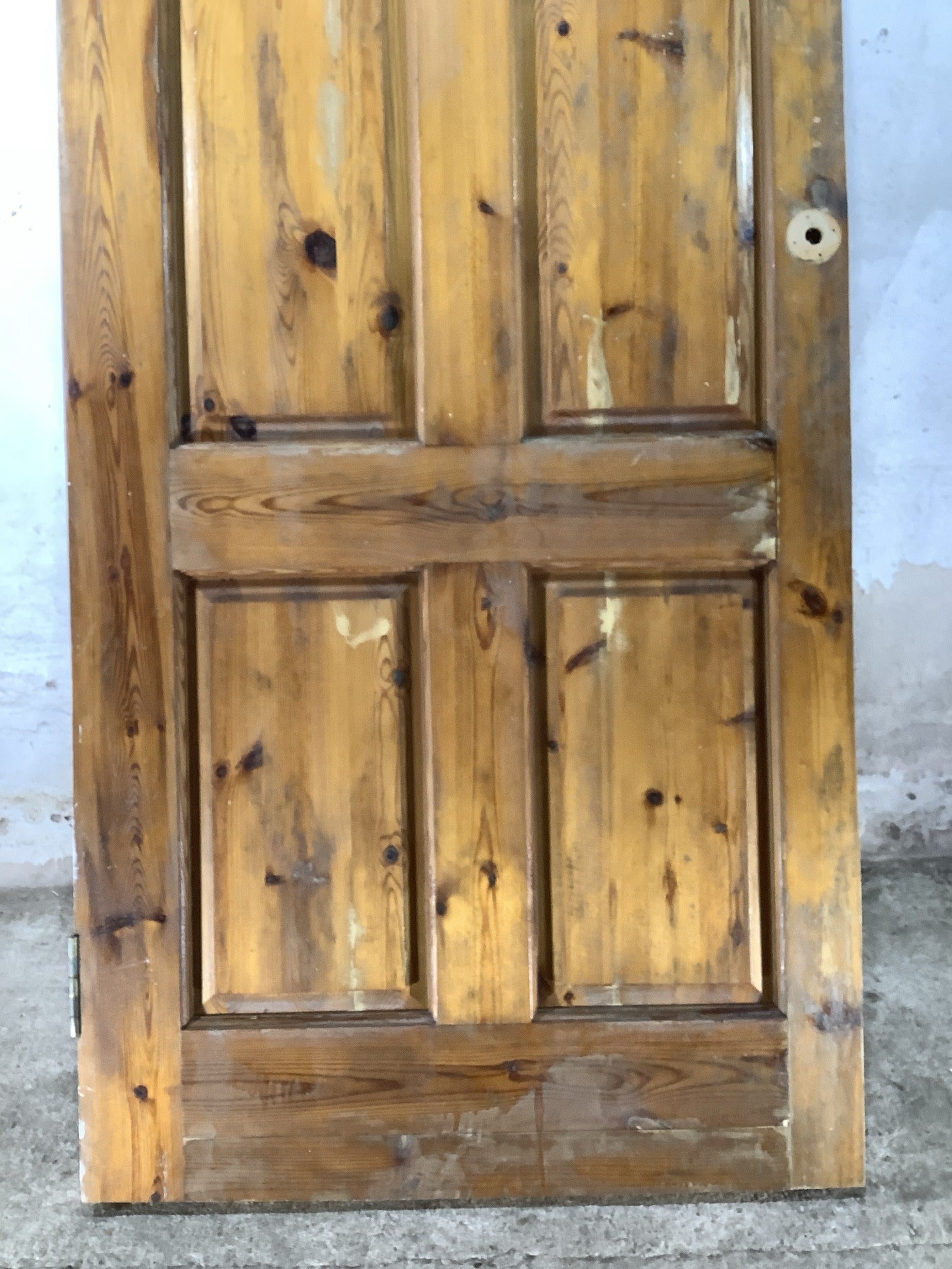 9th Pic Old Internal Varnished  Pine Reclaimed Door